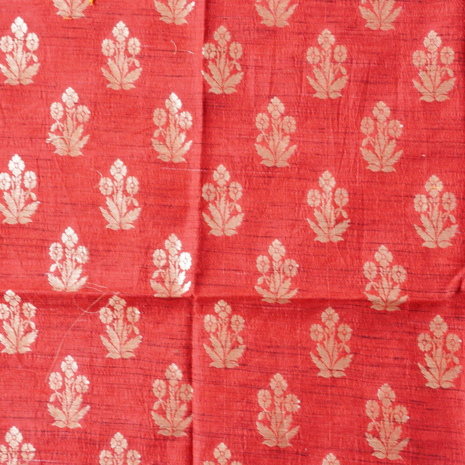 Handwoven Pure Tussar Silk Banarasi Fabric