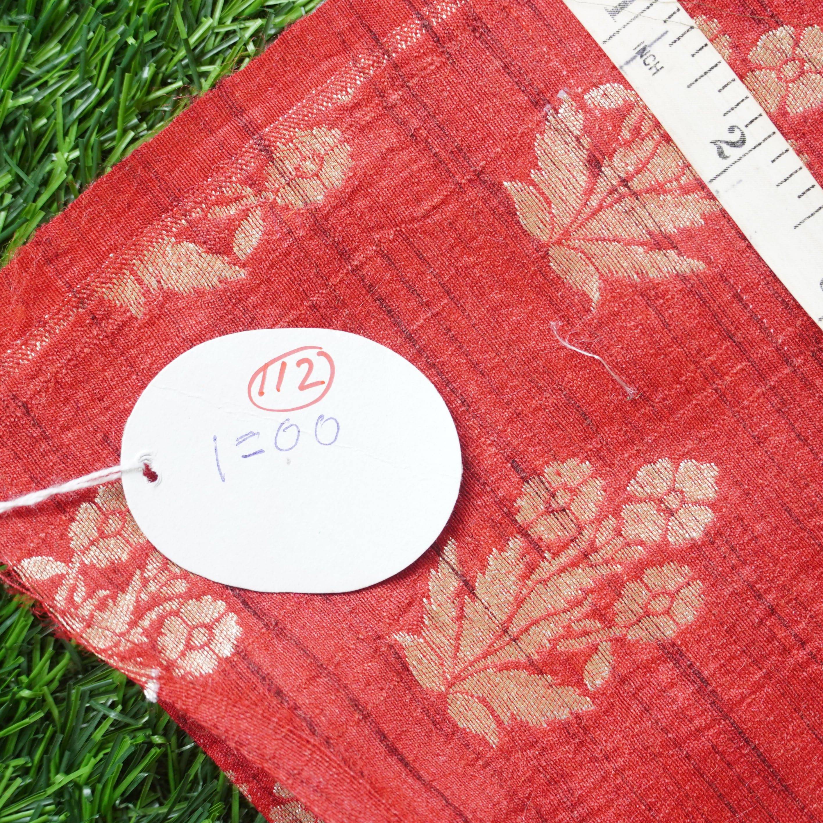 Handwoven Pure Tussar Silk Banarasi Fabric