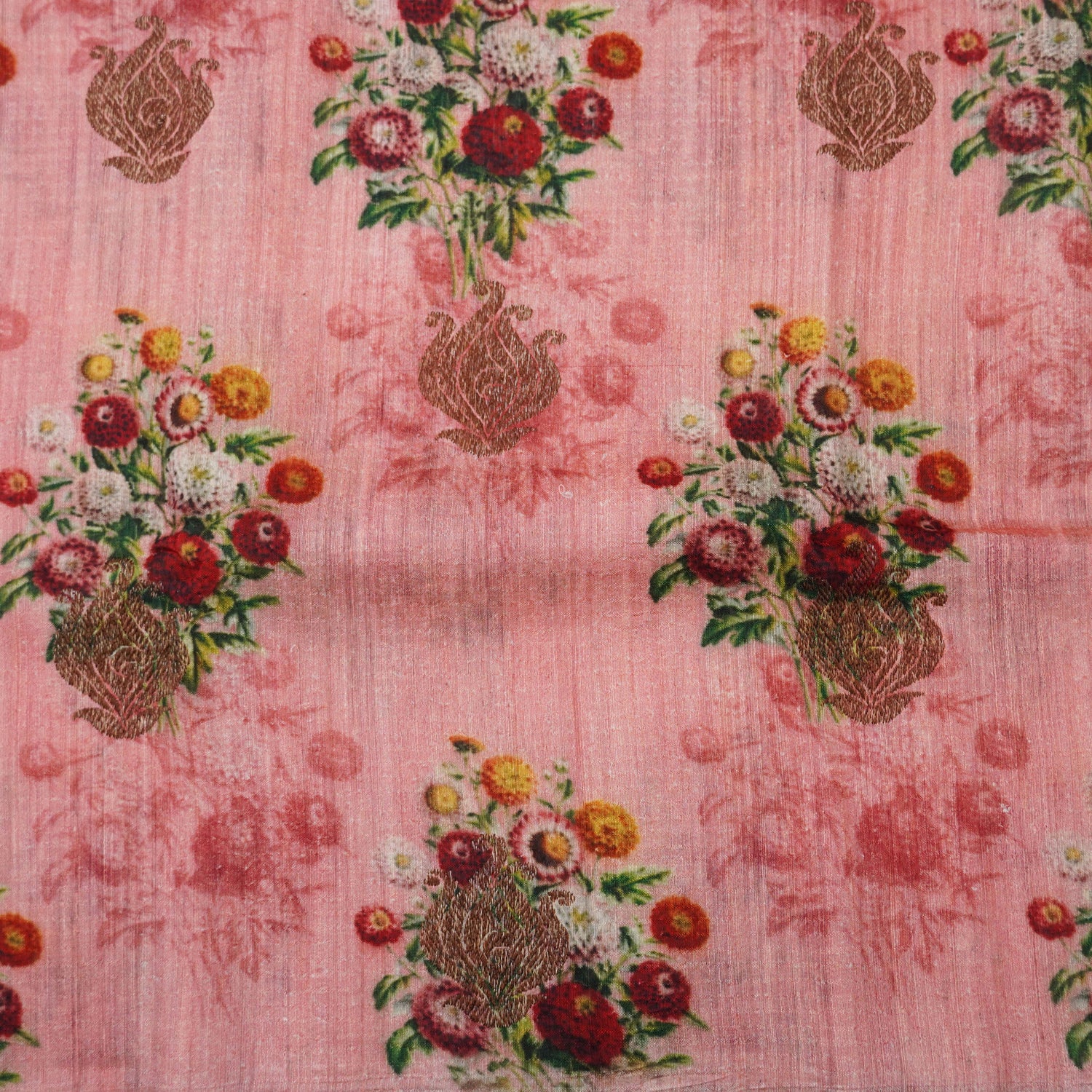 Tussar Silk Print Banarasi Saree