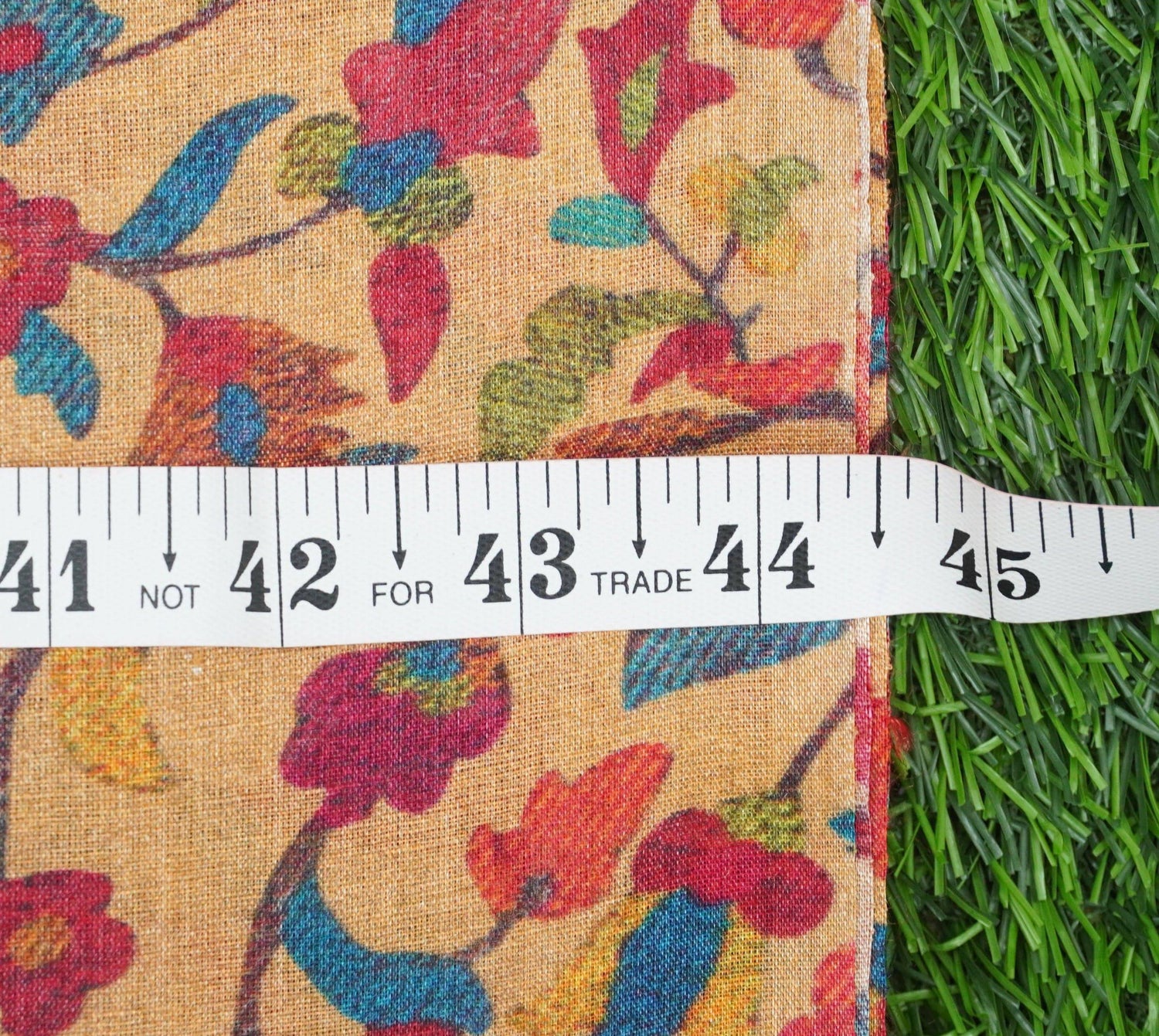 Pure Tussar Georgette Silk Print Fabric