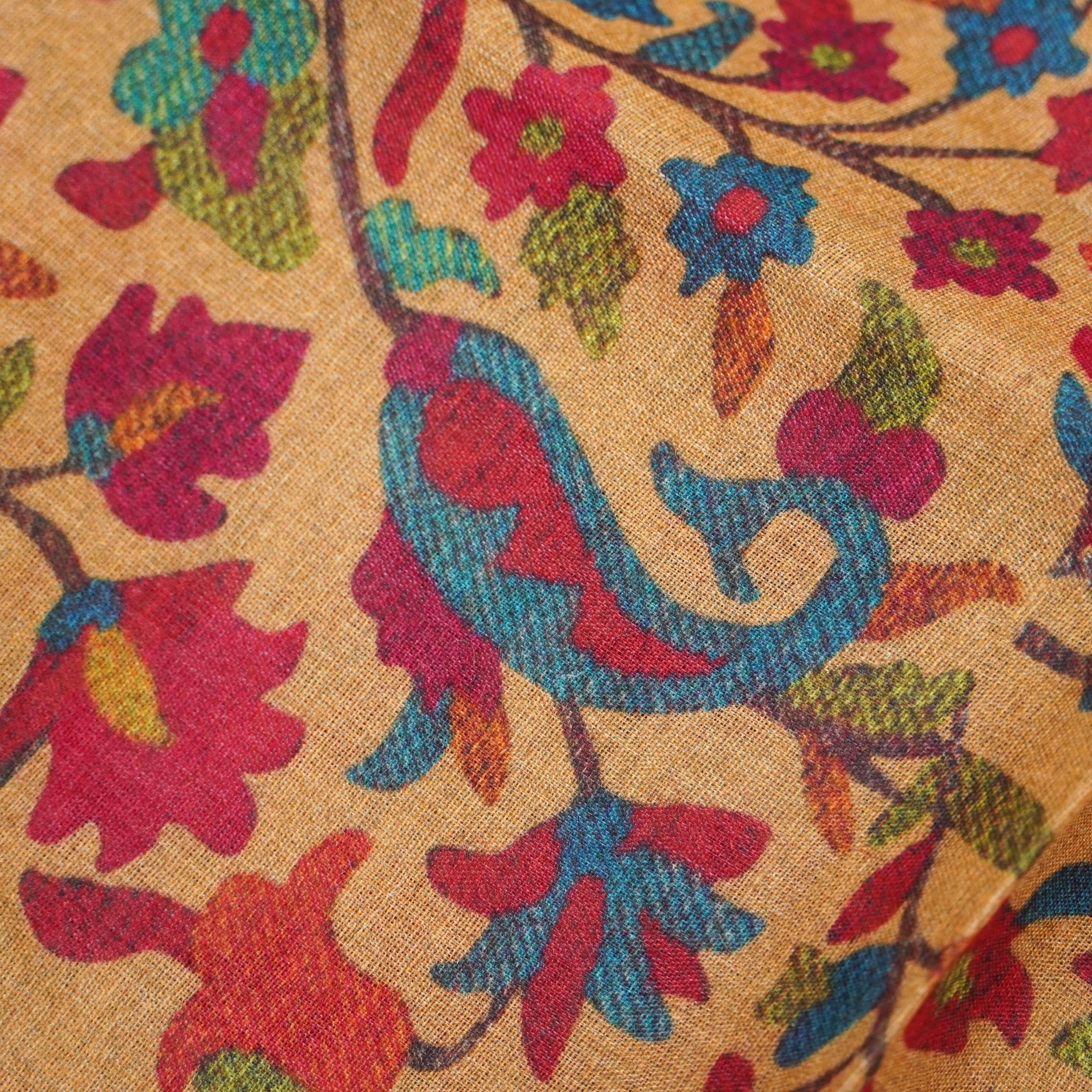 Pure Tussar Georgette Silk Print Fabric