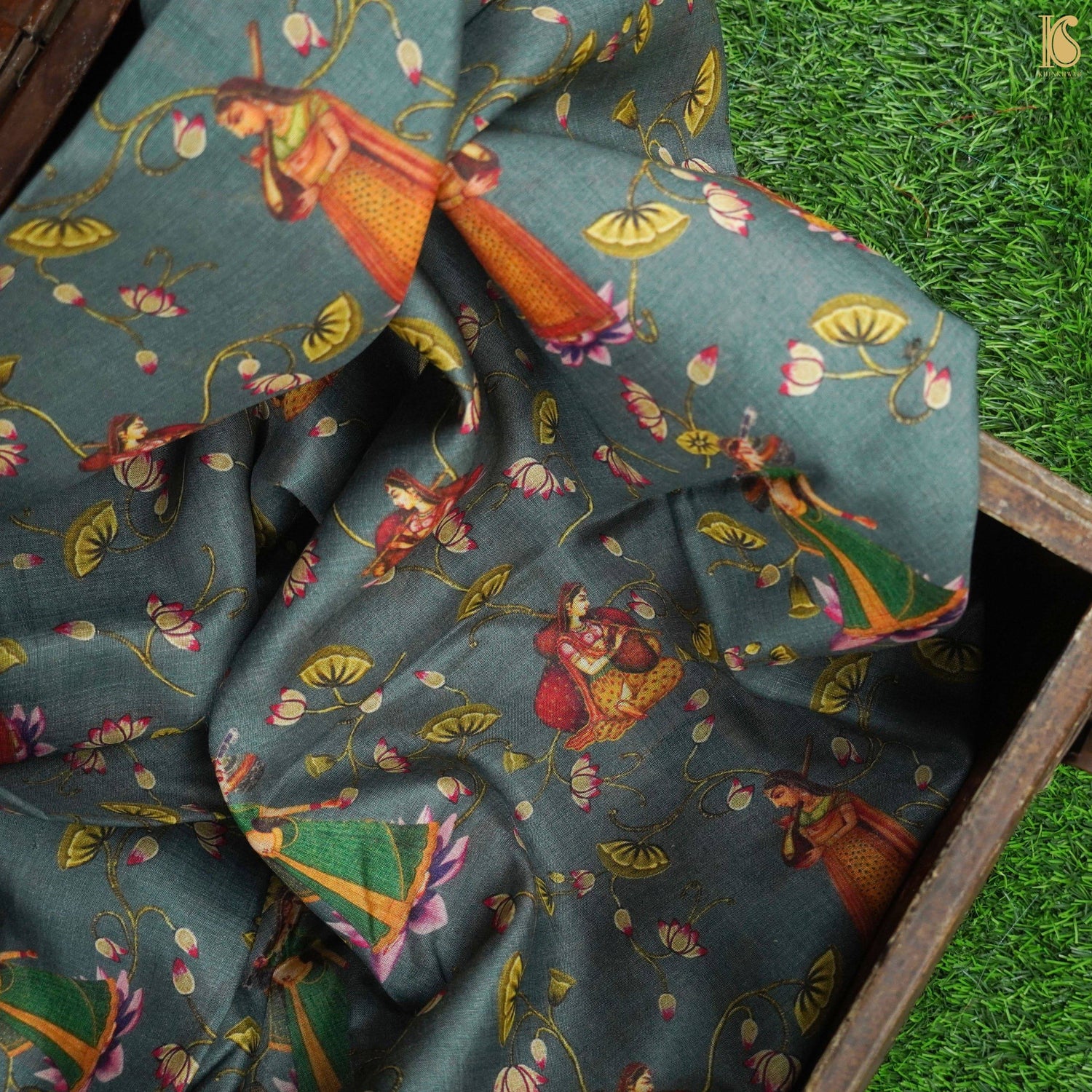 Pure Tussar Georgette Silk Print Fabric