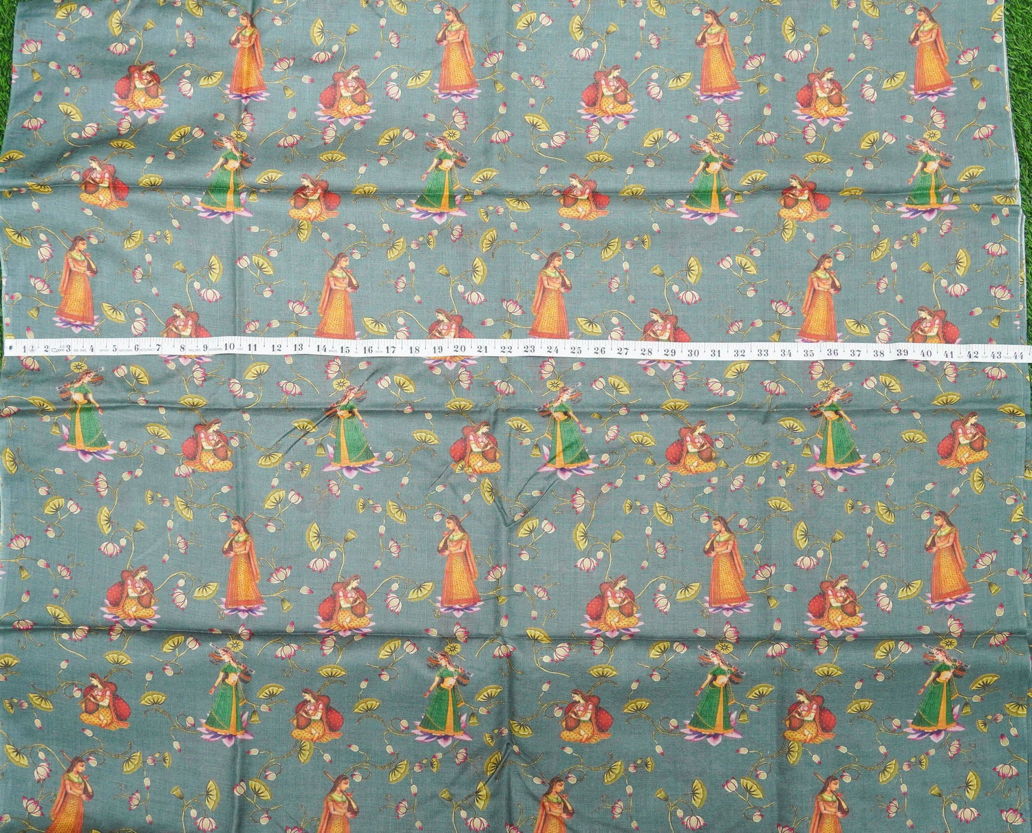 Pure Tussar Georgette Silk Print Fabric