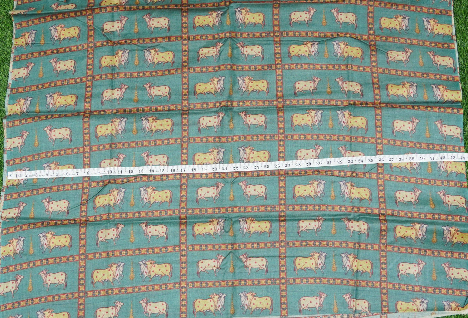 Pure Tussar Georgette Silk Print Fabric