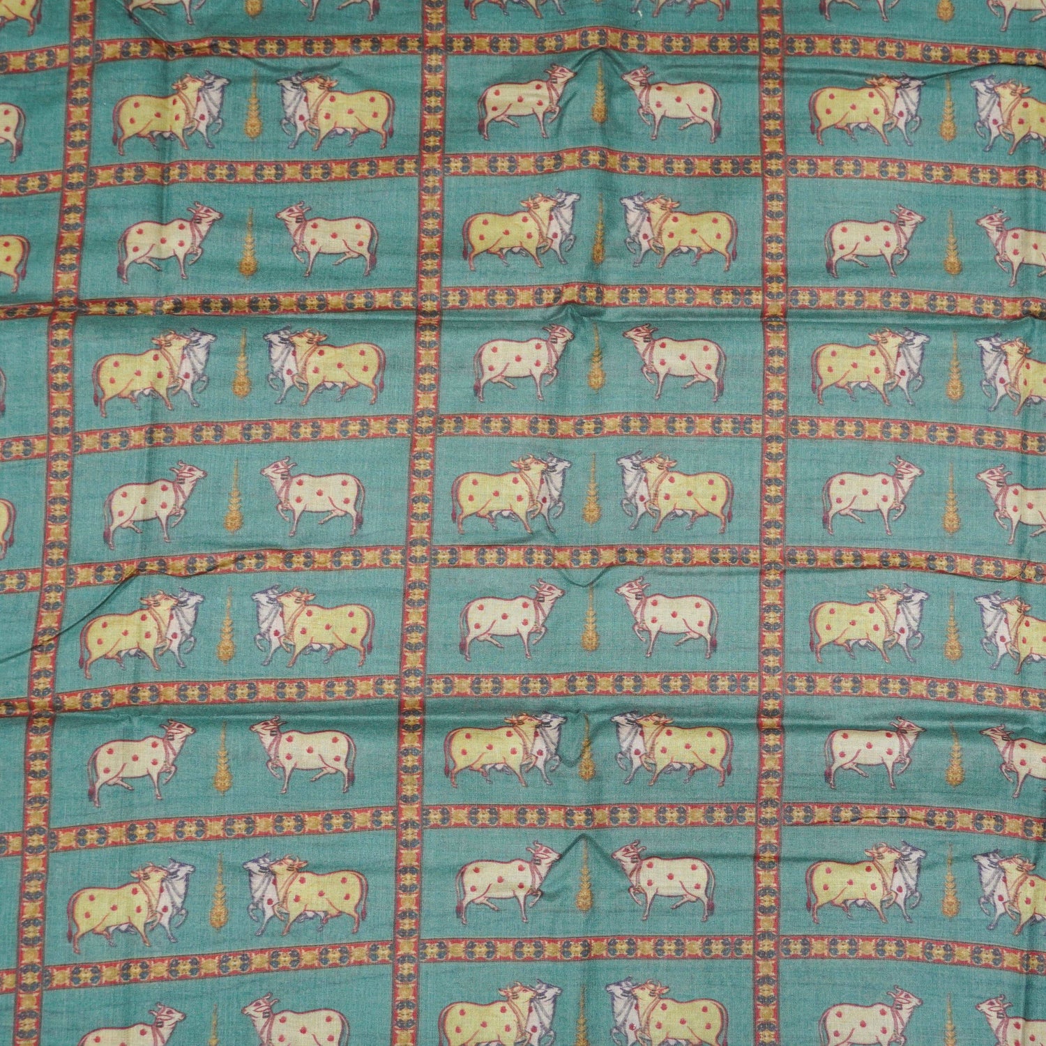 Pure Tussar Georgette Silk Print Fabric