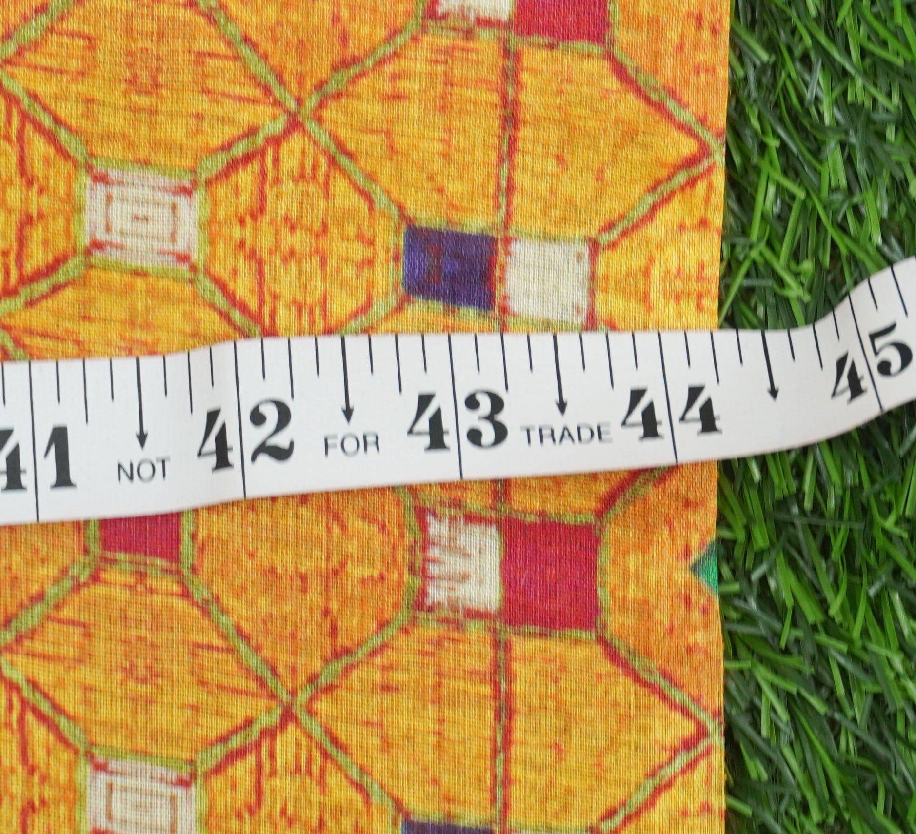 Pure Tussar Georgette Silk Print Fabric