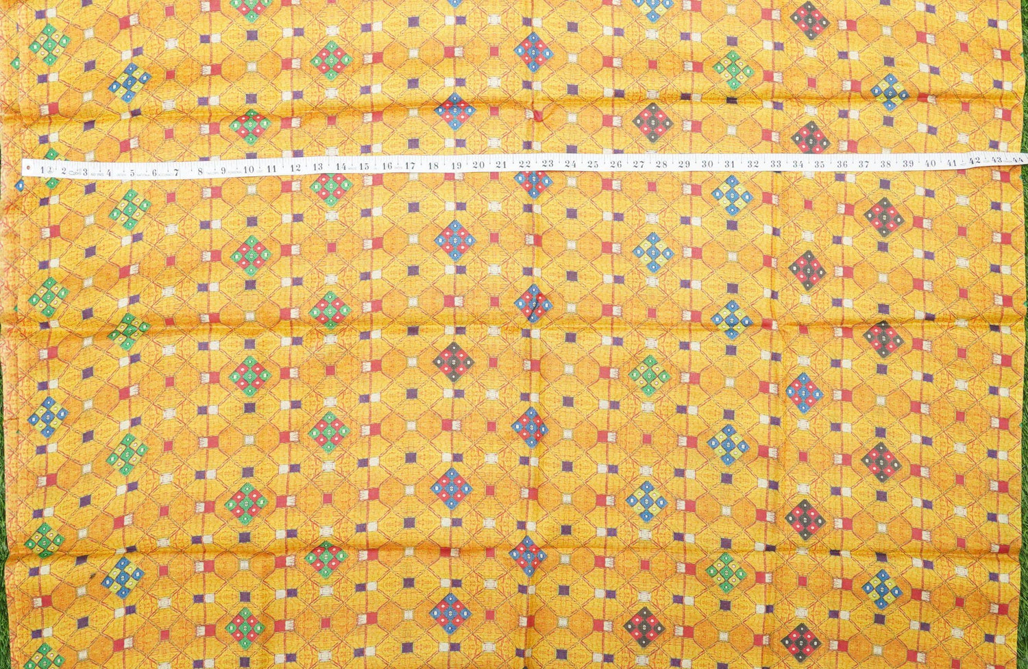 Pure Tussar Georgette Silk Print Fabric
