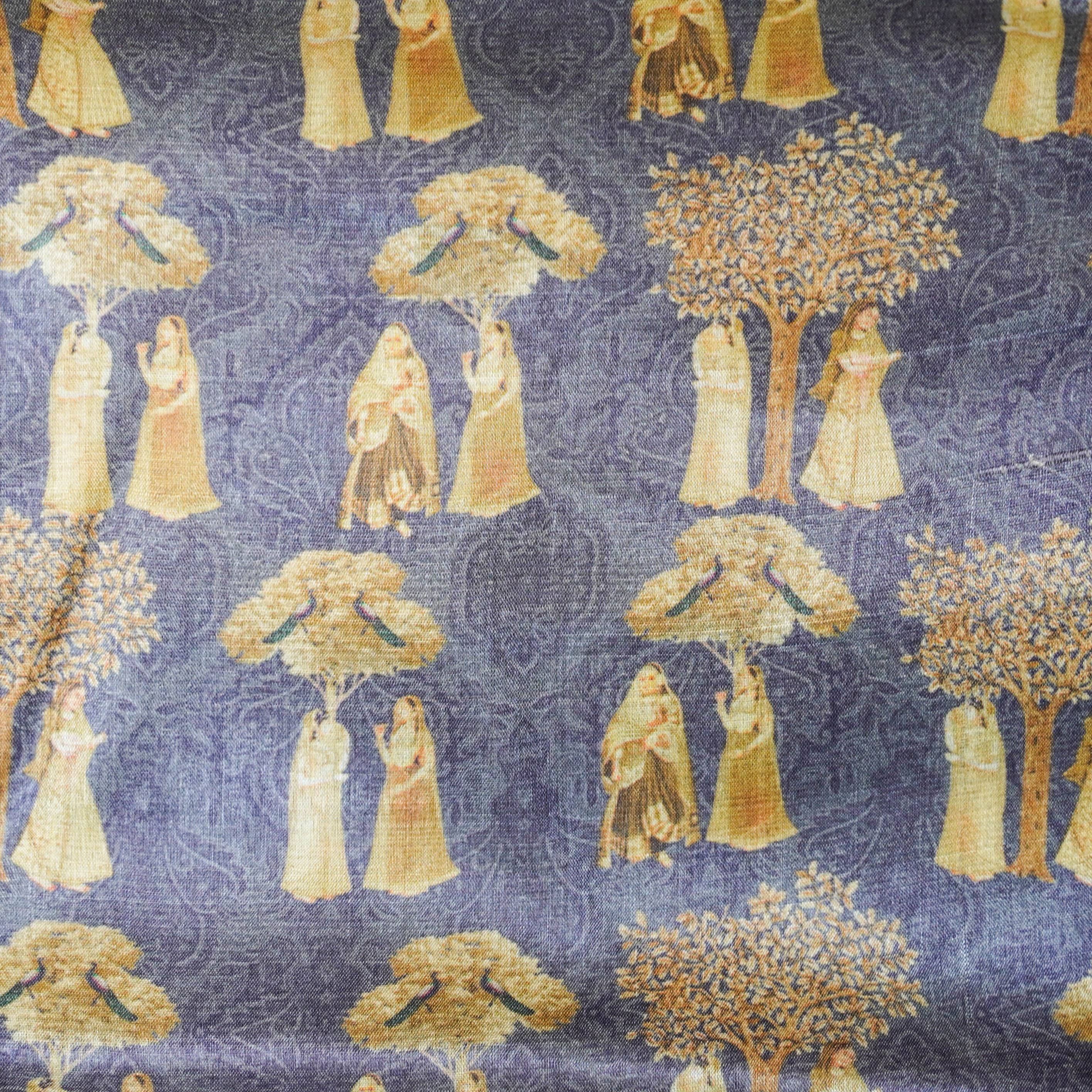 Tussar Silk Print Saree