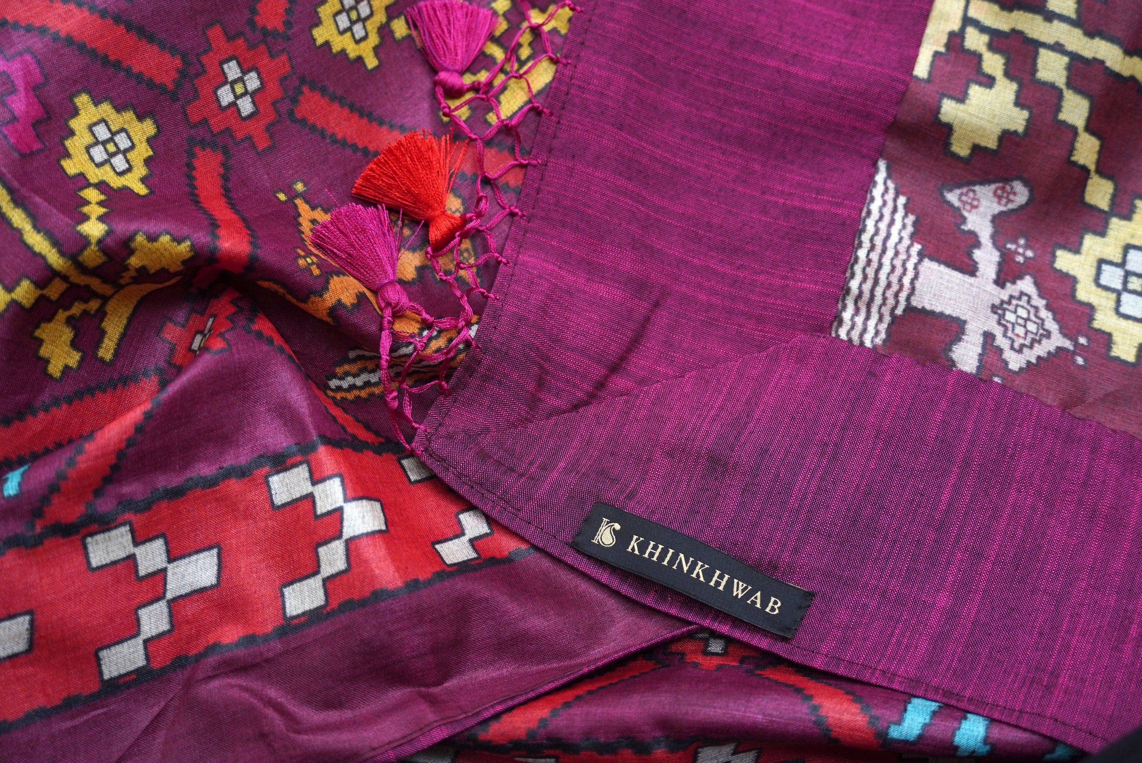 Tussar Silk Patola Printed Saree