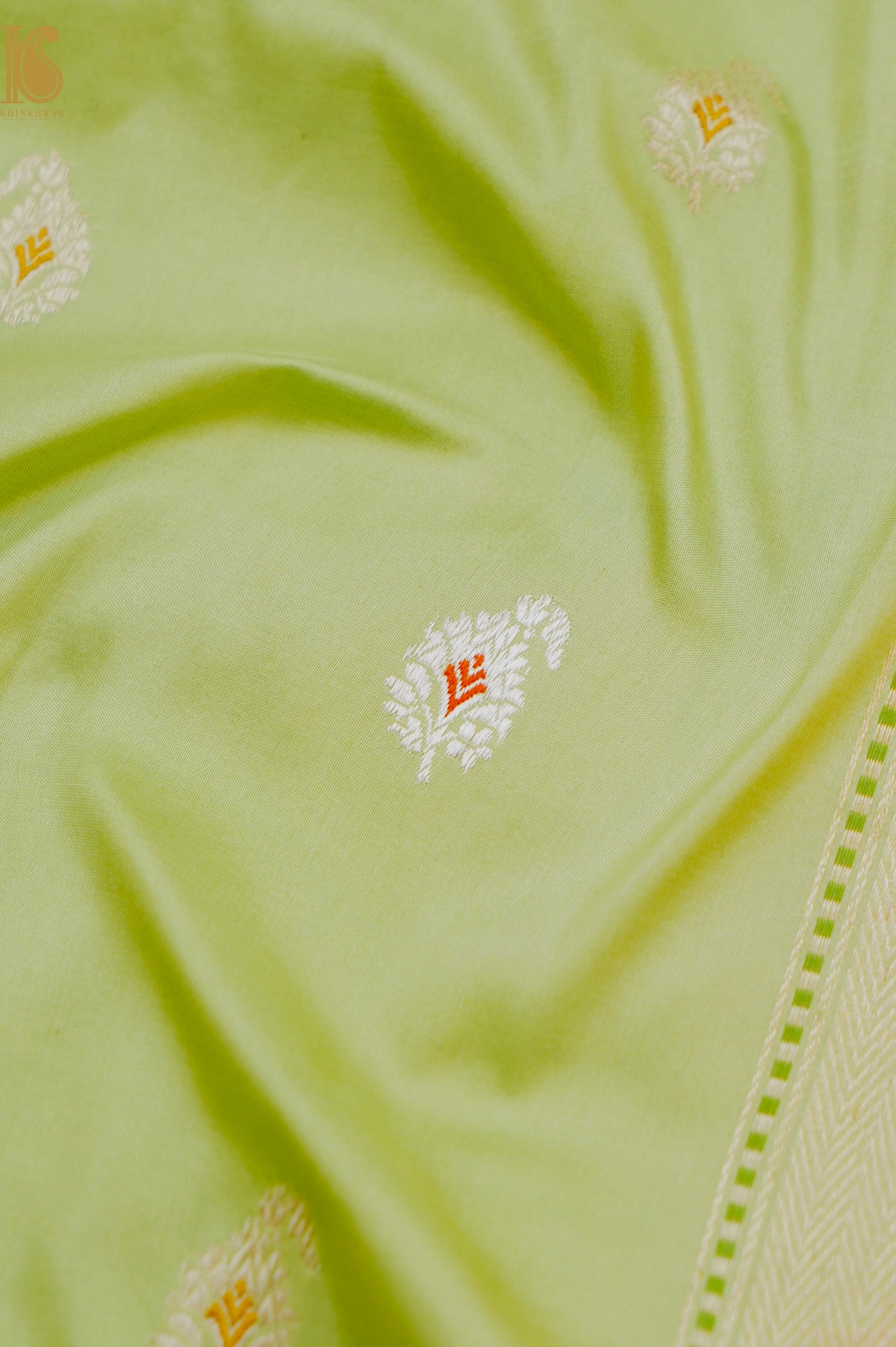 Banarasi Handloom Pure Katan Silk Kadwa Saree with Tilfi Border