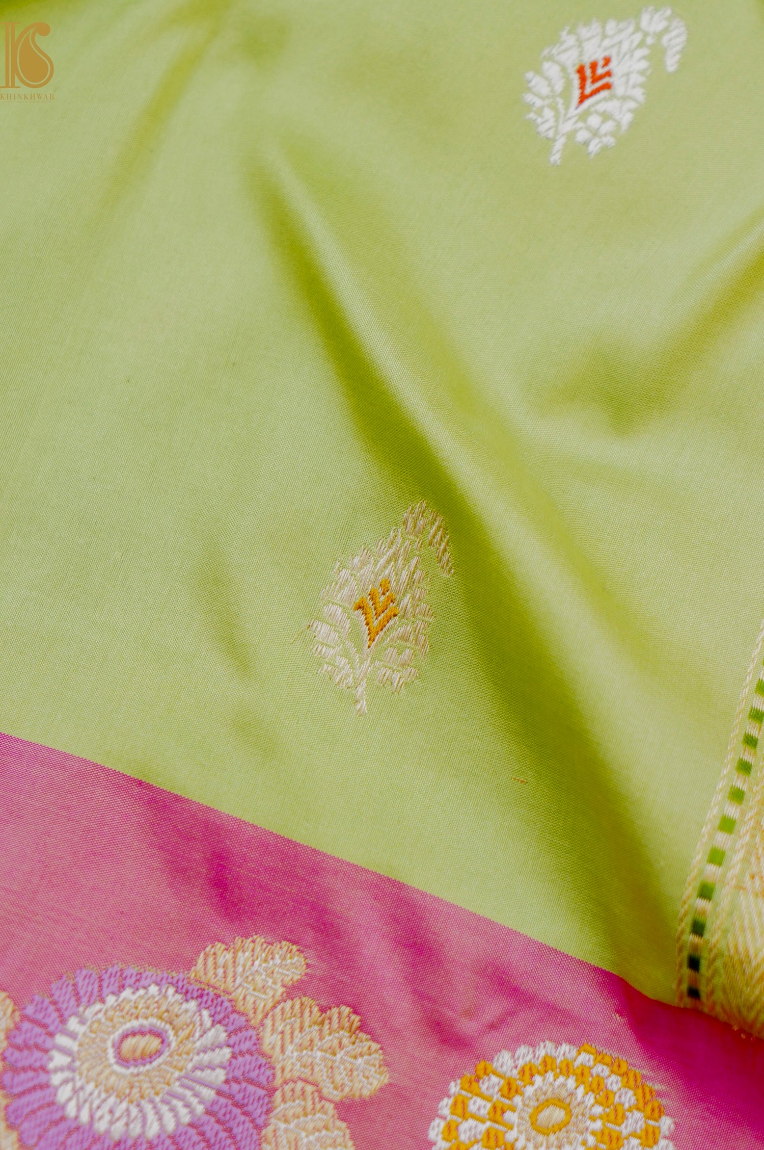Banarasi Handloom Pure Katan Silk Kadwa Saree with Tilfi Border