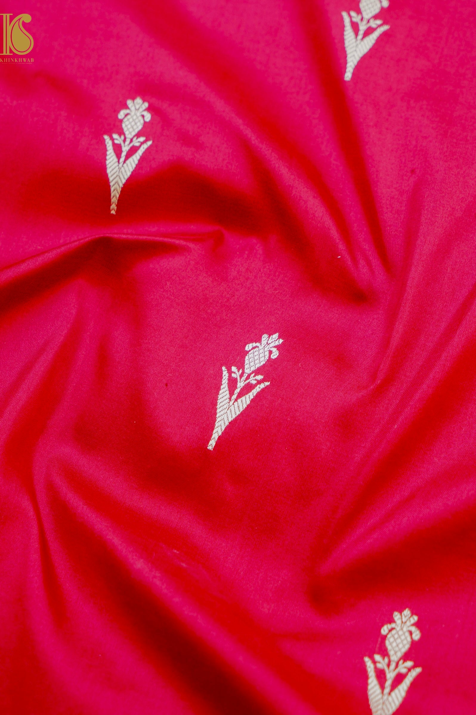 Banarasi Handloom Pure Katan Silk Kadwa Saree with Alfi Border