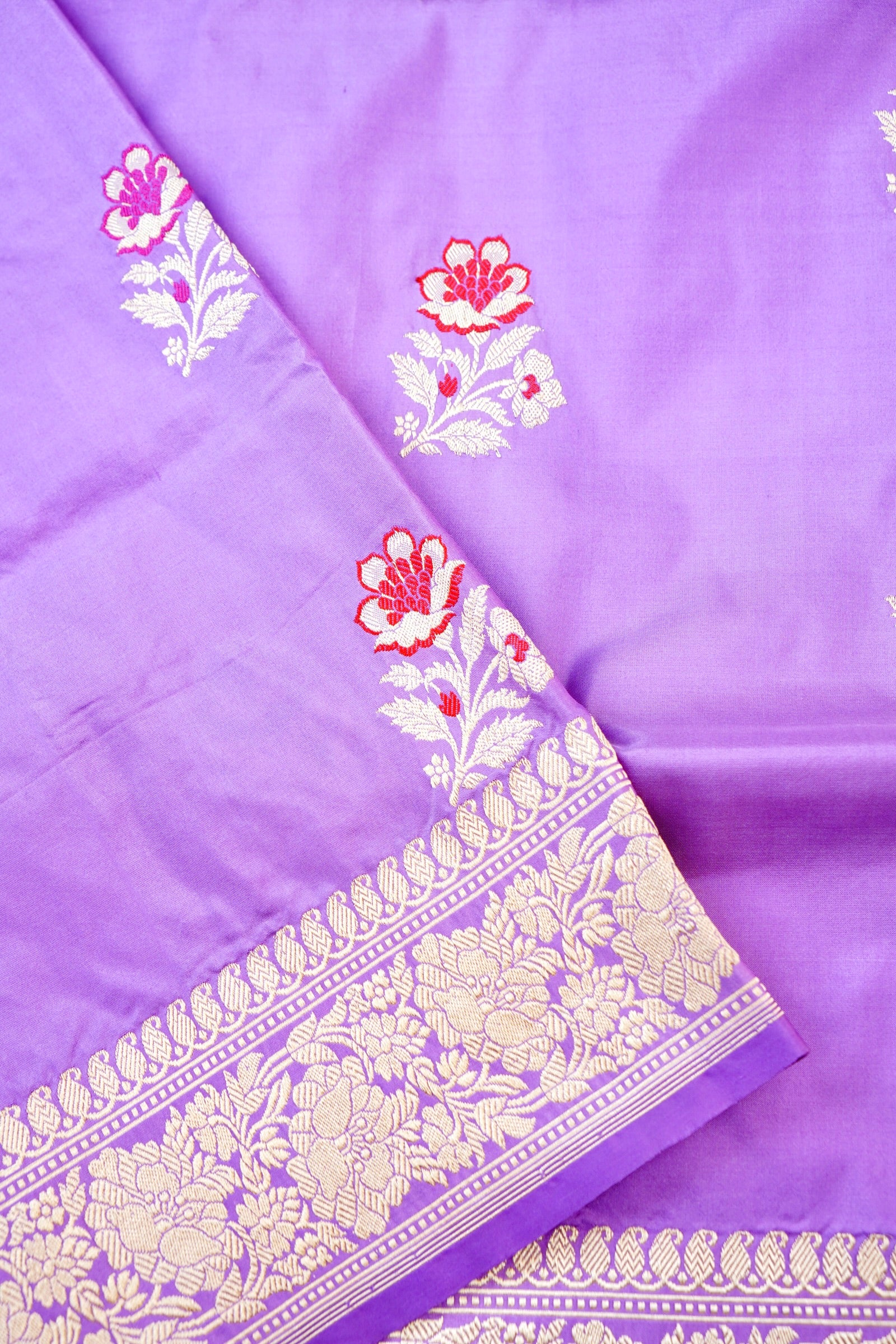 Handloom Banarasi Pure Katan Silk Kadwa Saree