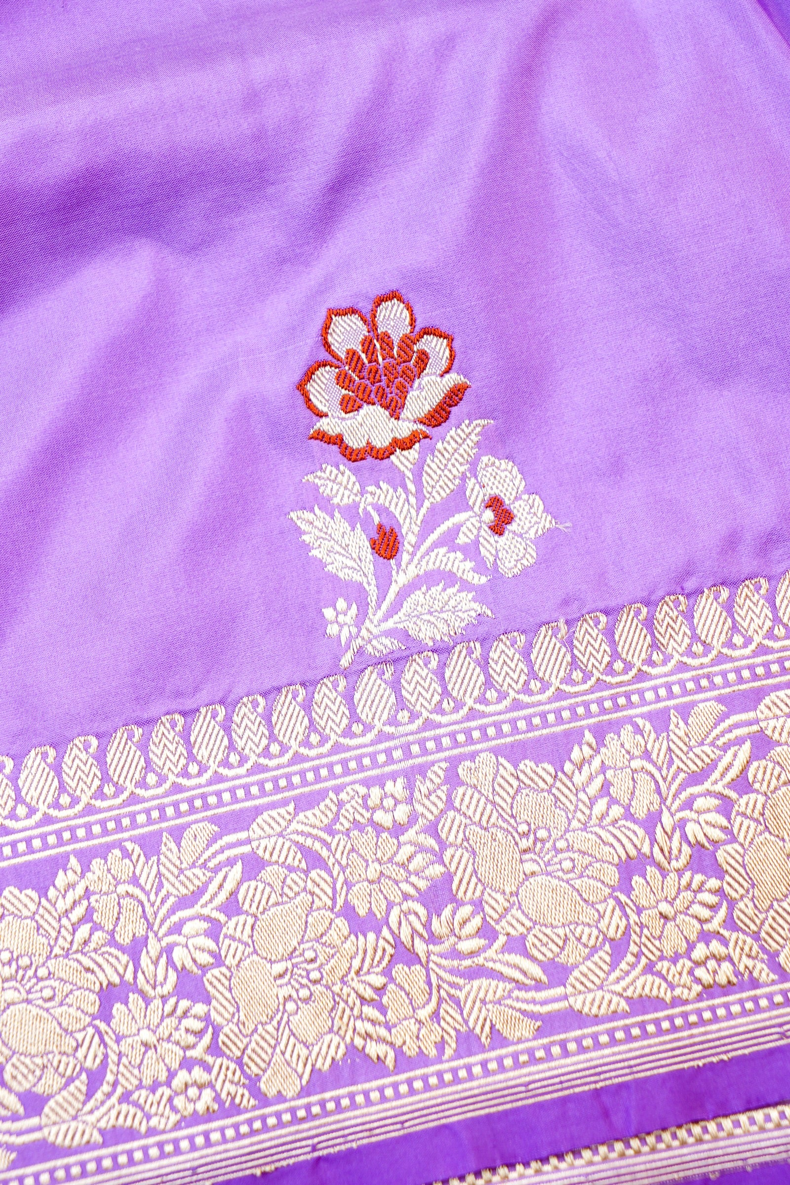 Handloom Banarasi Pure Katan Silk Kadwa Saree