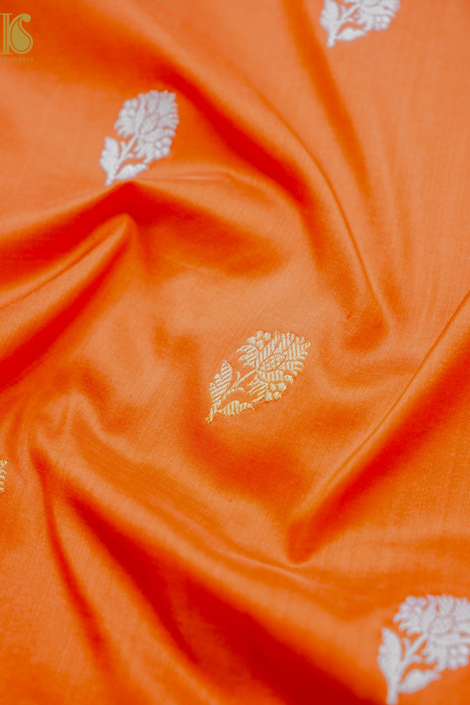 Banarasi Handloom Pure Katan Silk Kadwa Saree with Alfi Border