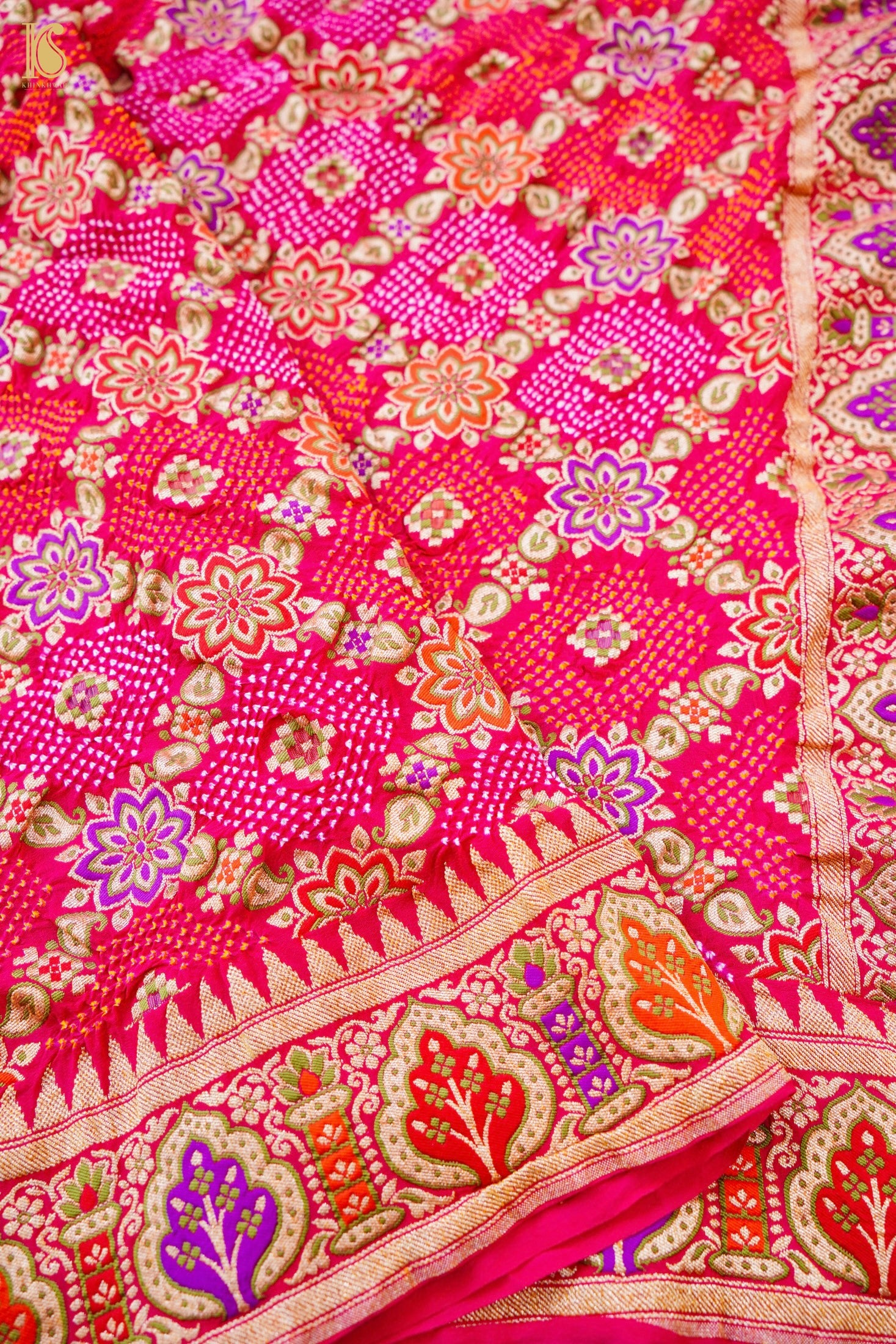 Georgette Banarasi Bandhani Dupatta