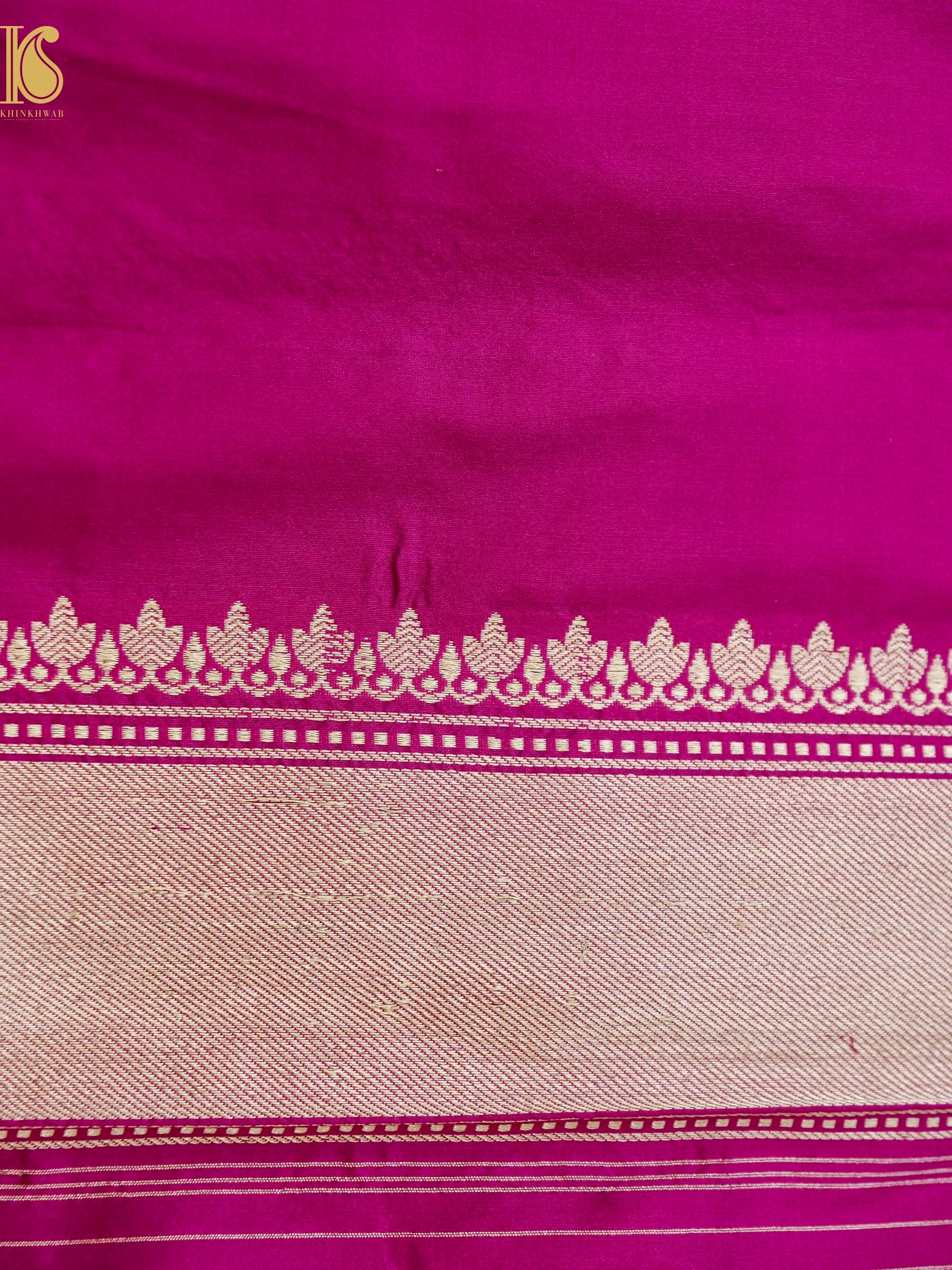 Handloom Banarasi Katan Silk Kadwa Crane Saree