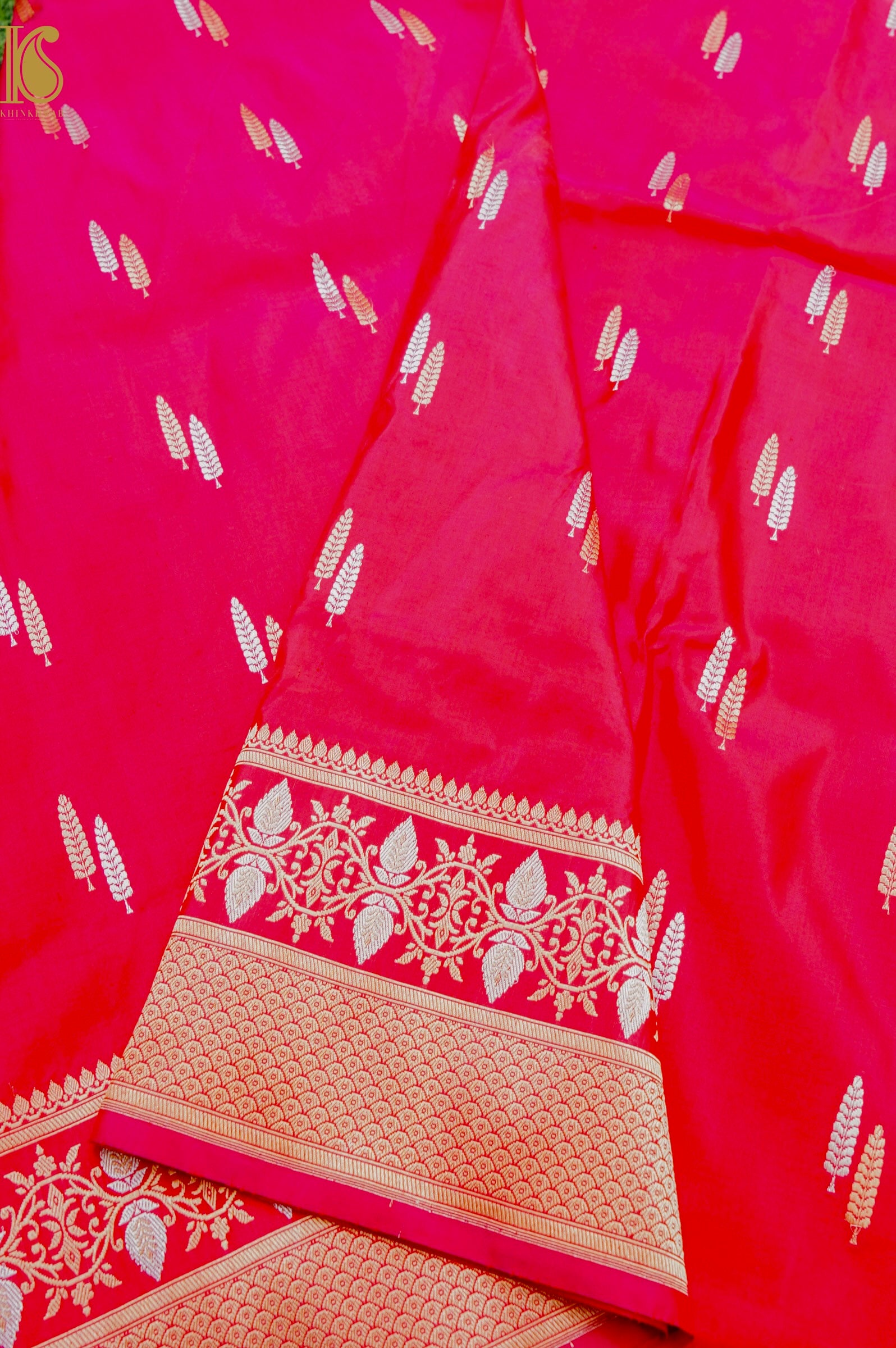 Banarasi Handloom Pure Katan Silk Kadwa Saree