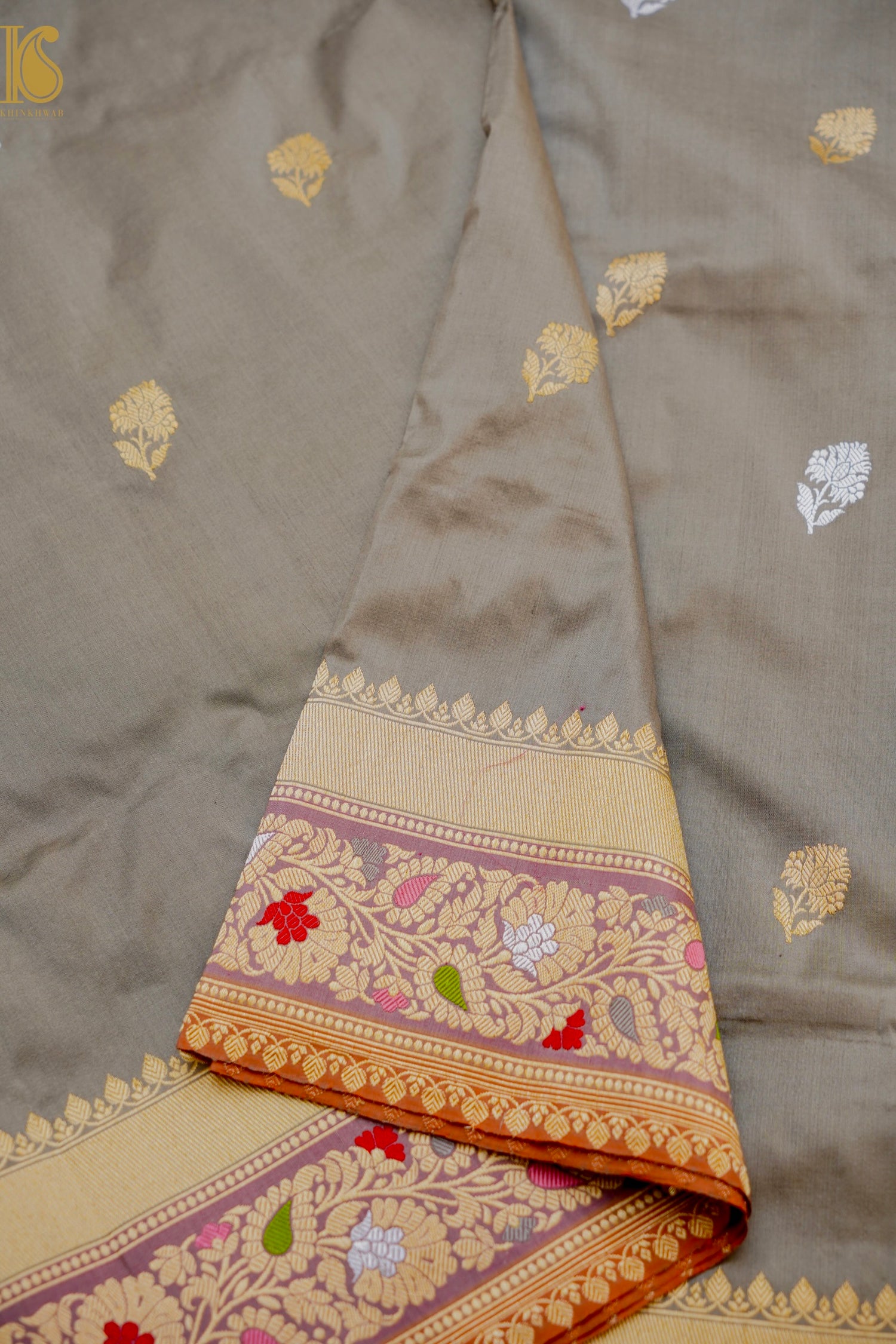 Banarasi Handloom Pure Katan Silk Kadwa Saree
