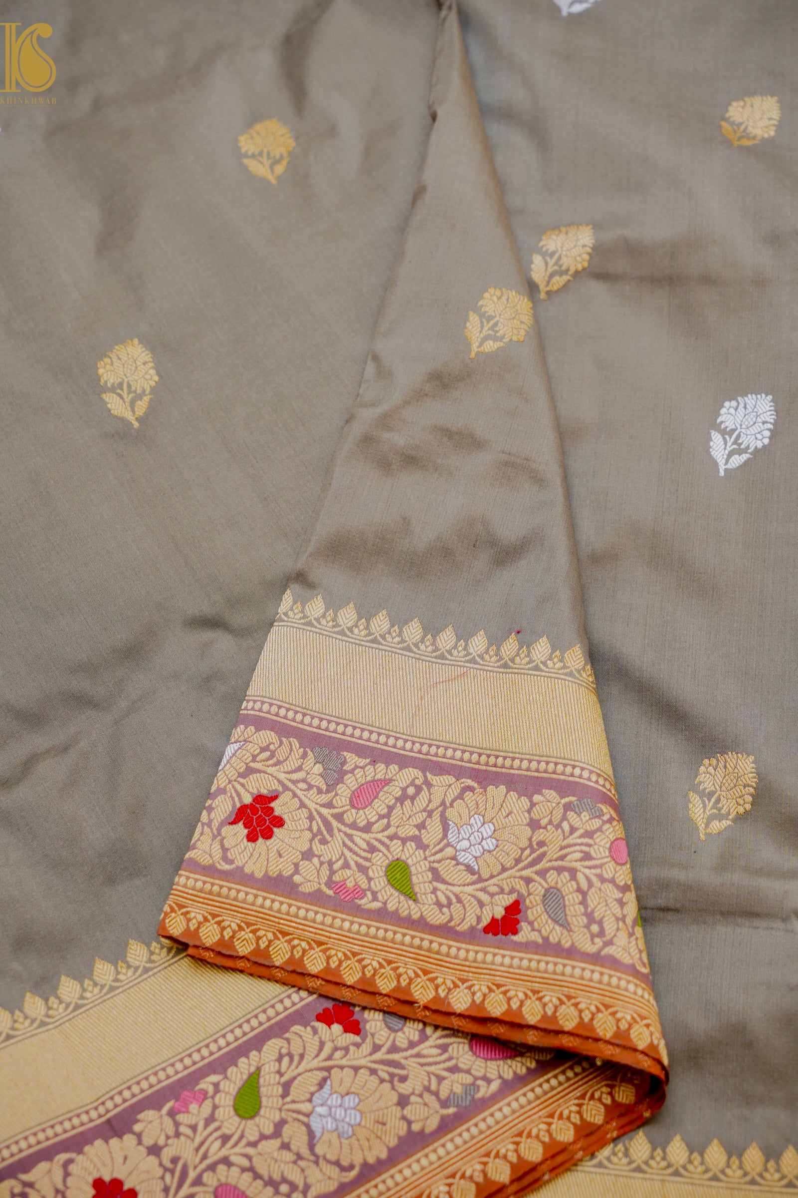 Banarasi Handloom Pure Katan Silk Kadwa Saree