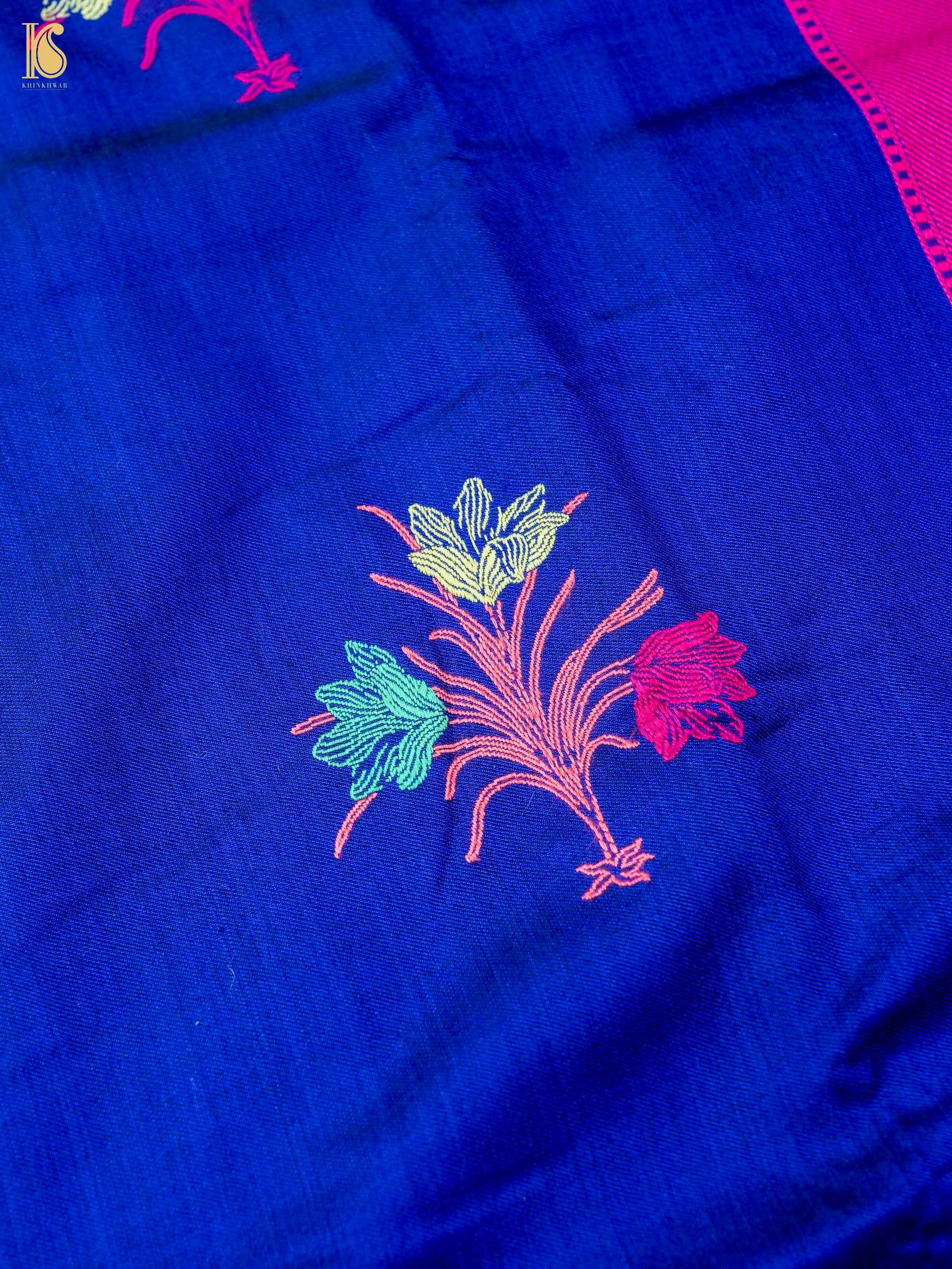 Handloom Katan Silk Banarasi Kadwa Ektara Saree