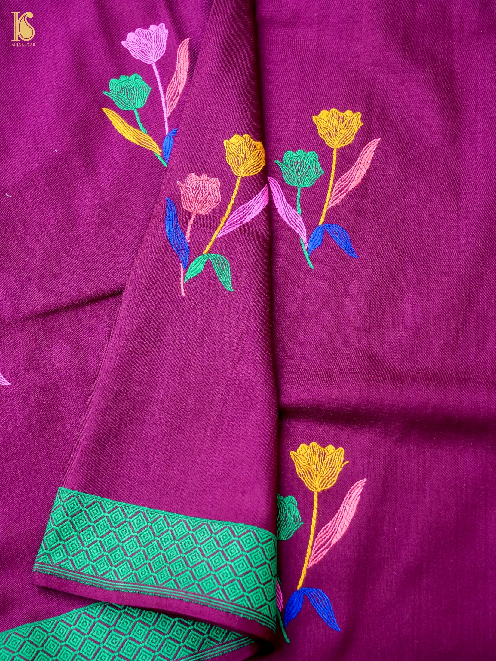 Handloom Katan Silk Banarasi Kadwa Ektara Saree
