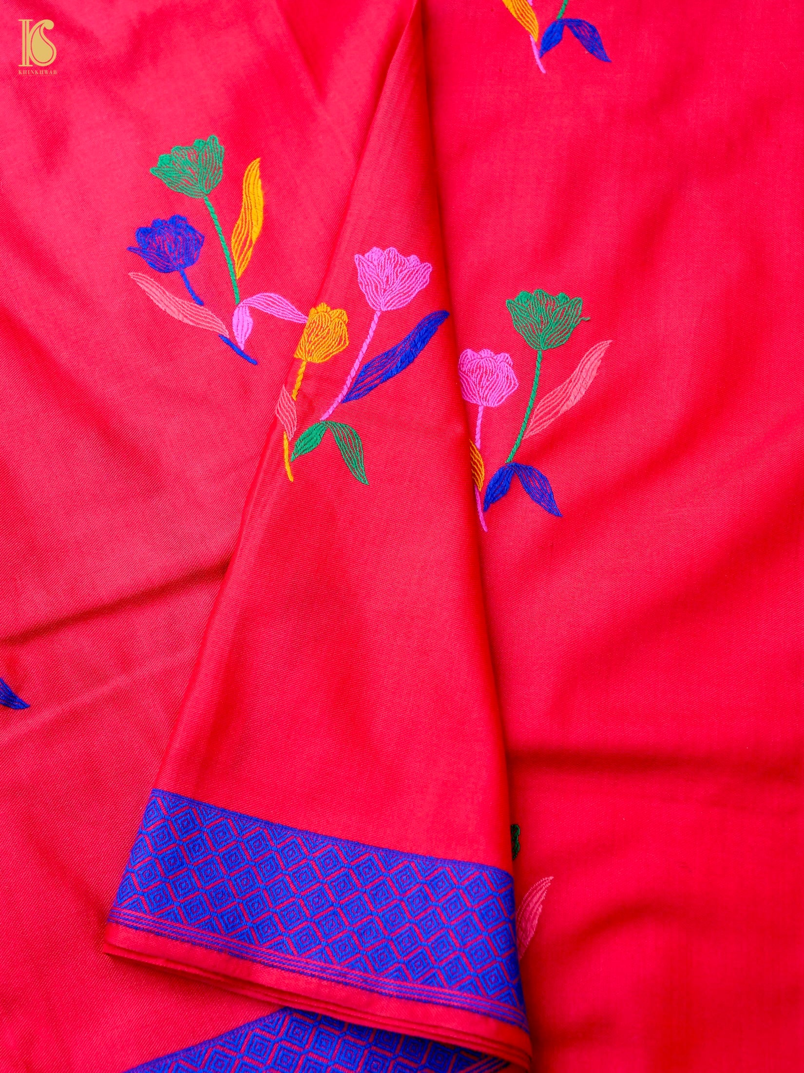 Handloom Katan Silk Banarasi Kadwa Ektara Saree