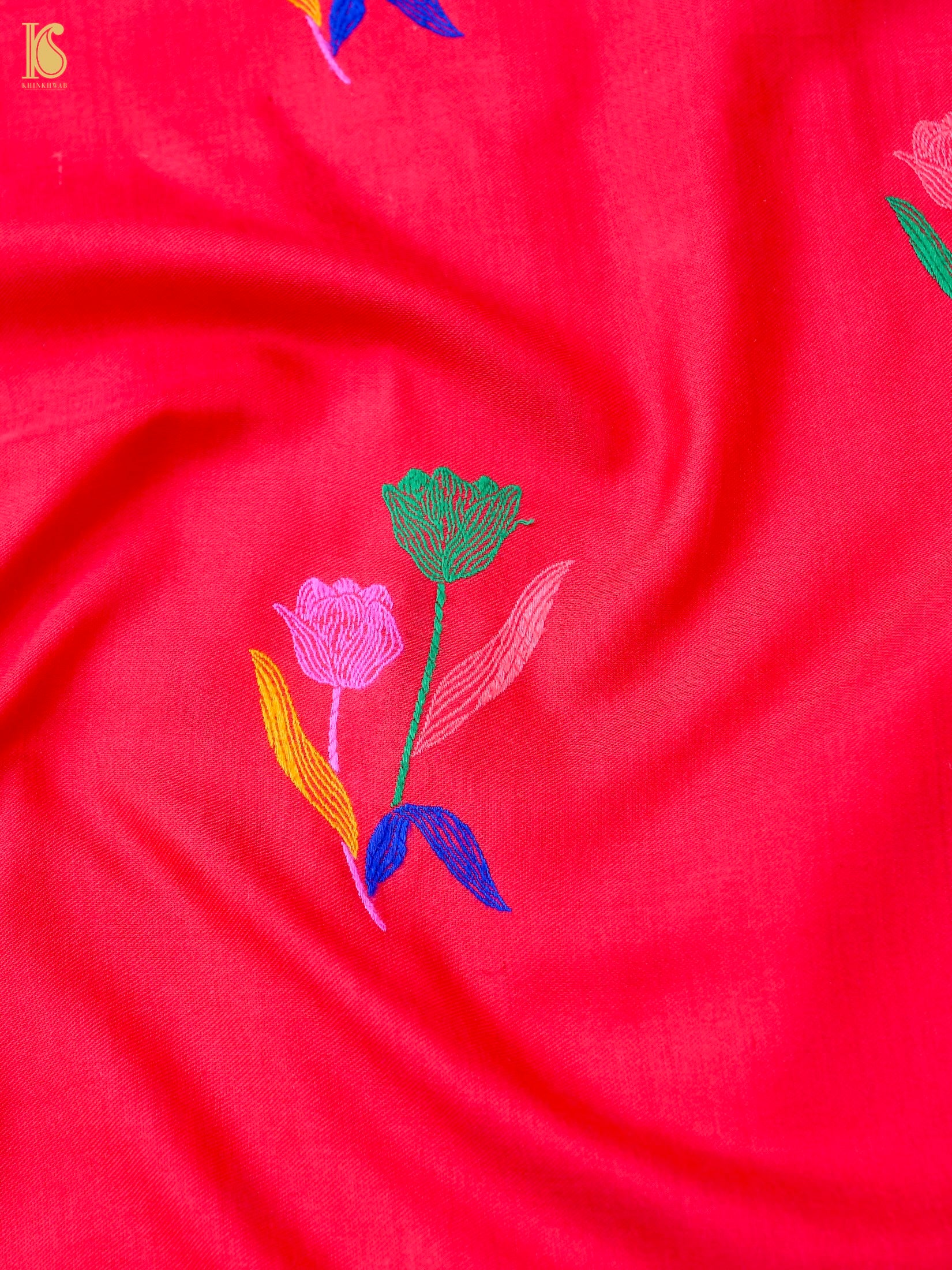 Handloom Katan Silk Banarasi Kadwa Ektara Saree