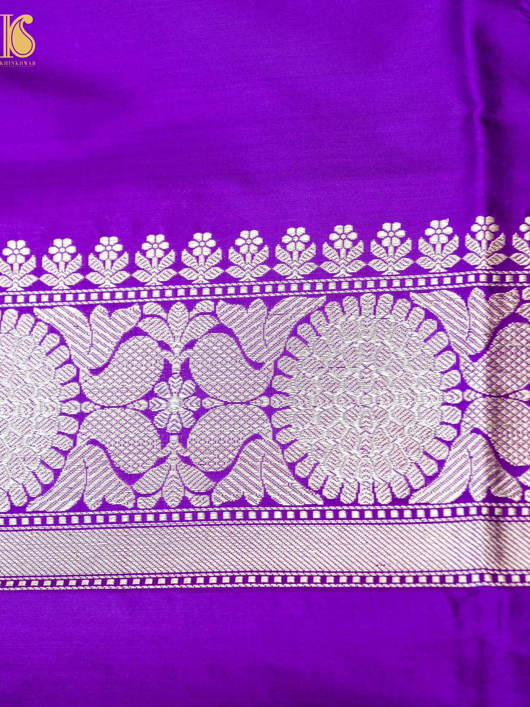 Handwoven Banarasi Katan Silk Kadwa Shikargah Saree