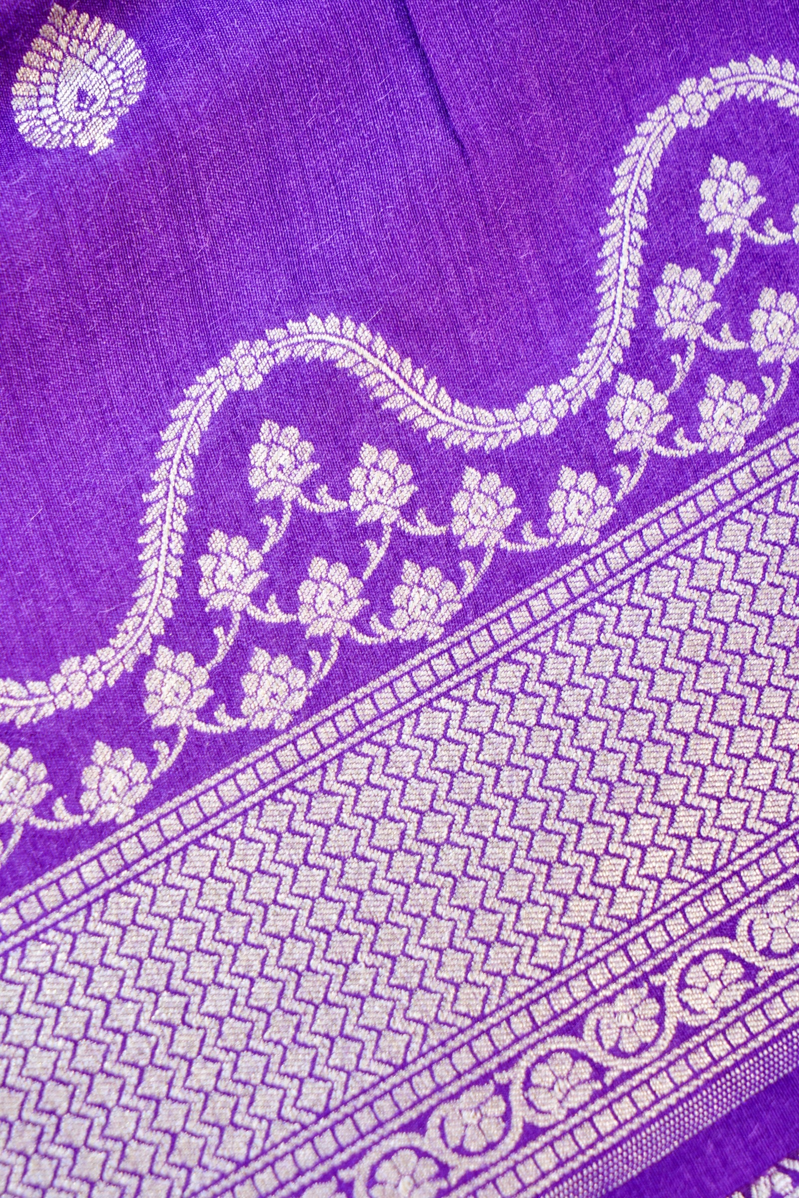 Moonga Silk Handloom Banarasi Suit Fabric