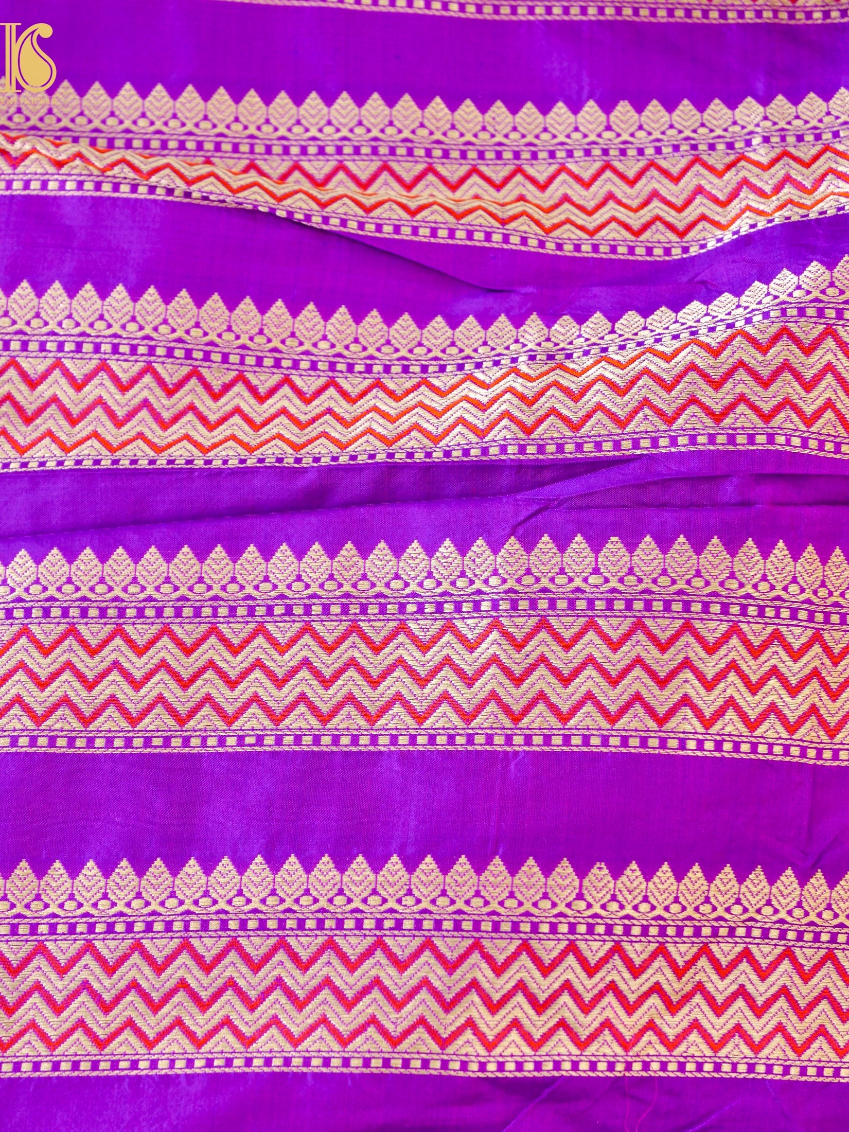 Handloom Banarasi Katan Silk Kalidar Rangtaal Lehenga