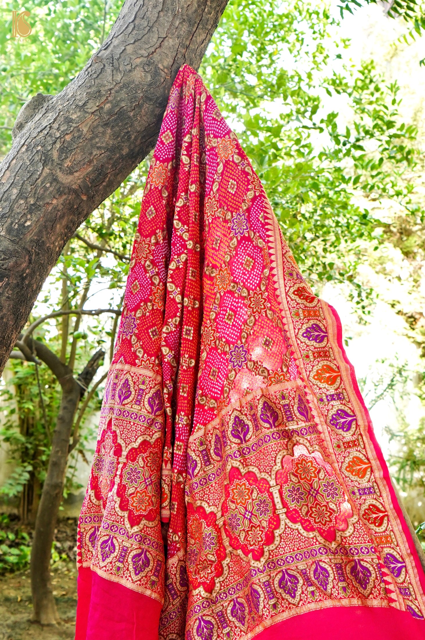 Georgette Banarasi Bandhani Dupatta