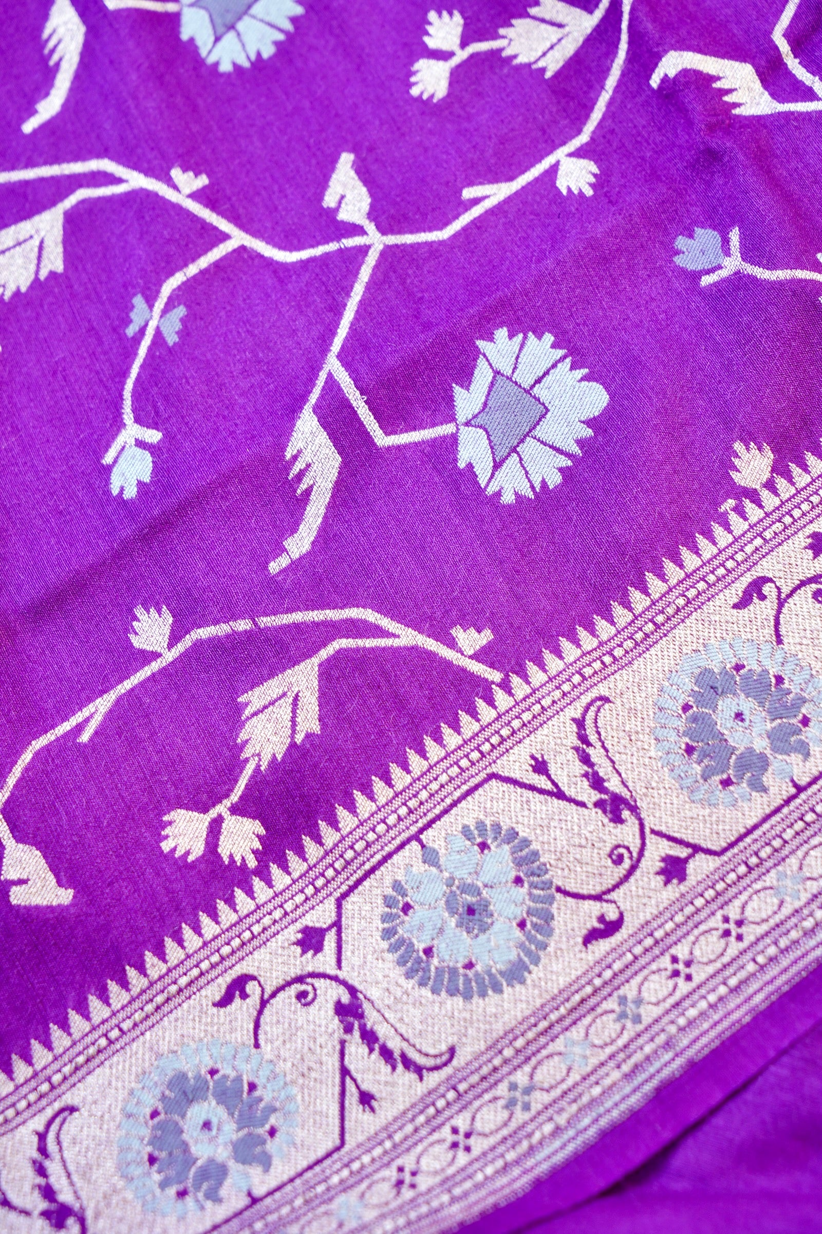 Moonga Silk Handloom Banarasi Suit Fabric