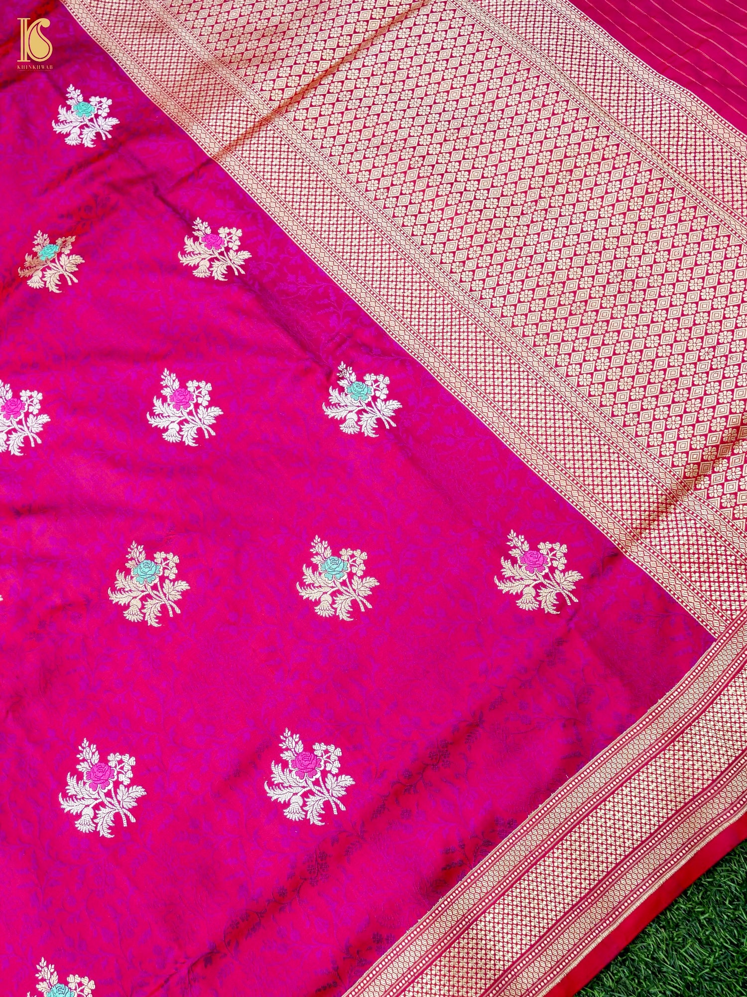 Handloom Banarasi Katan Silk Kadwa Tanchoi Saree