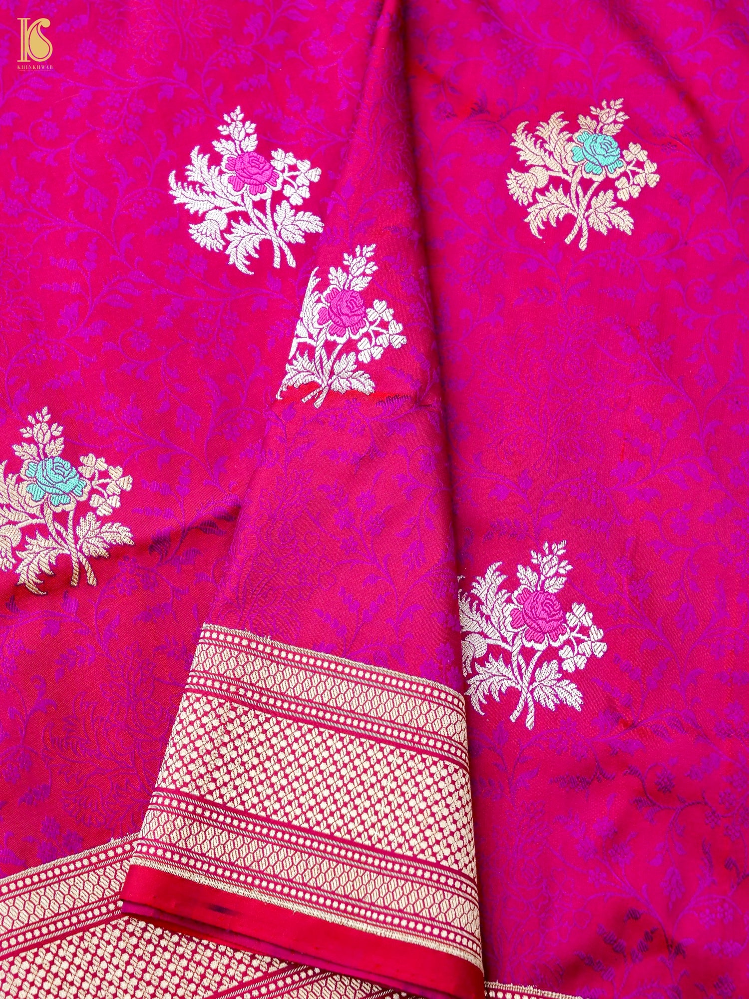 Handloom Banarasi Katan Silk Kadwa Tanchoi Saree