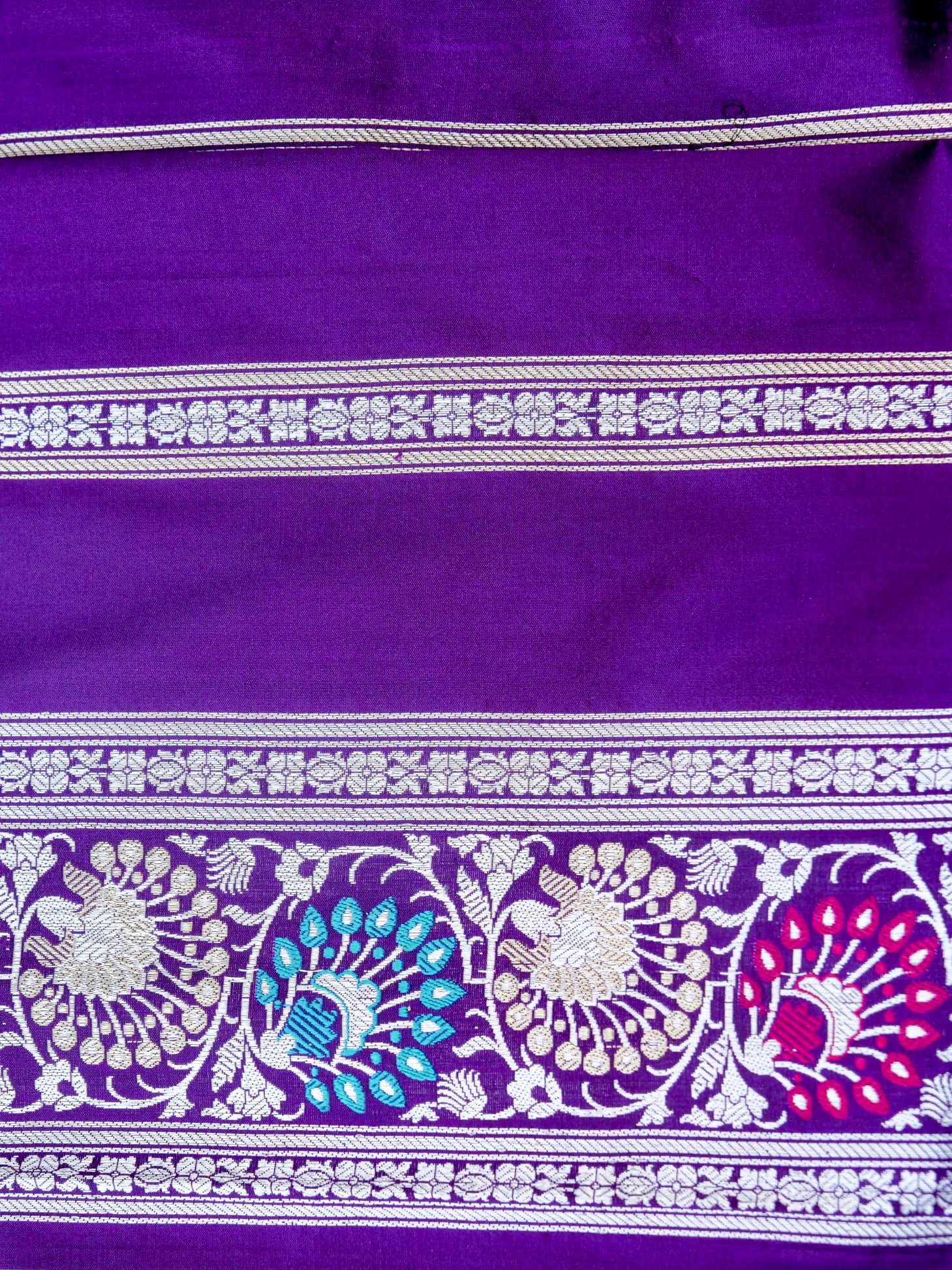 Banarasi Katan Silk Handwoven Kadwa Jaal Saree