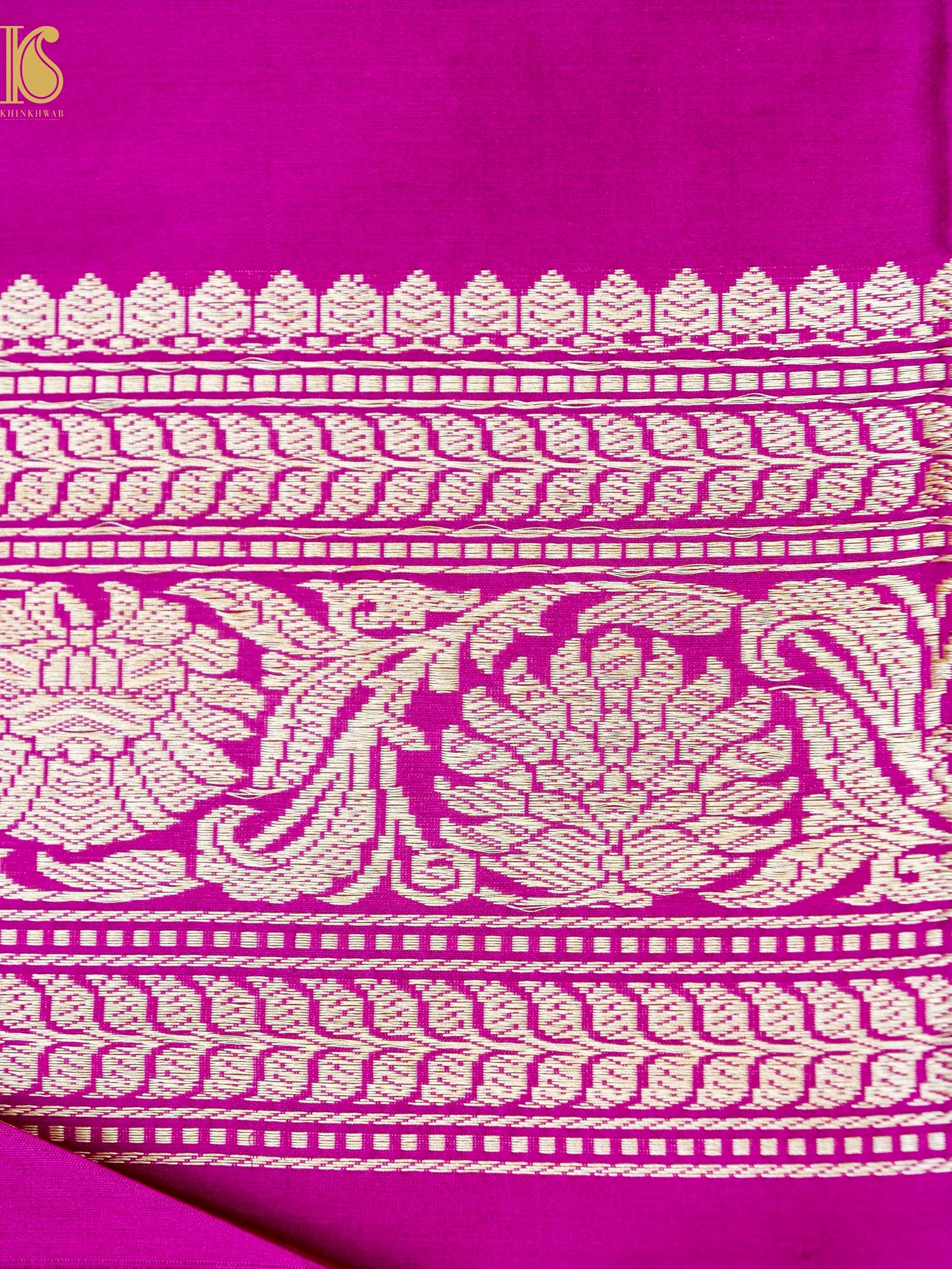 Banarasi Katan Silk Handwoven Kadwa Jaal Saree