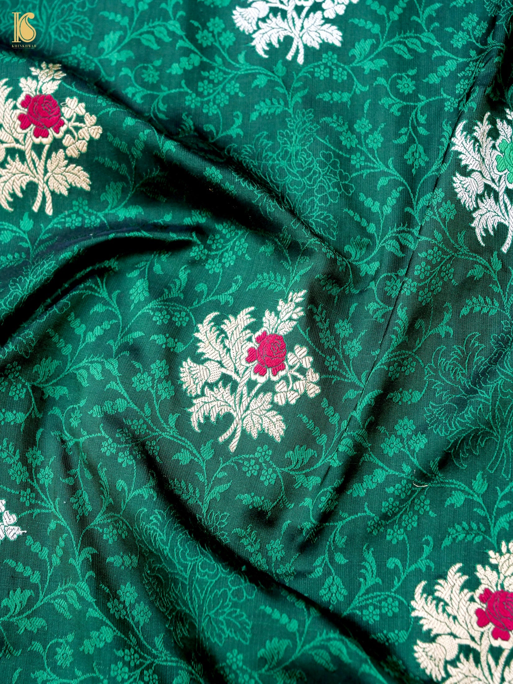 Handloom Banarasi Katan Silk Kadwa Tanchoi Saree