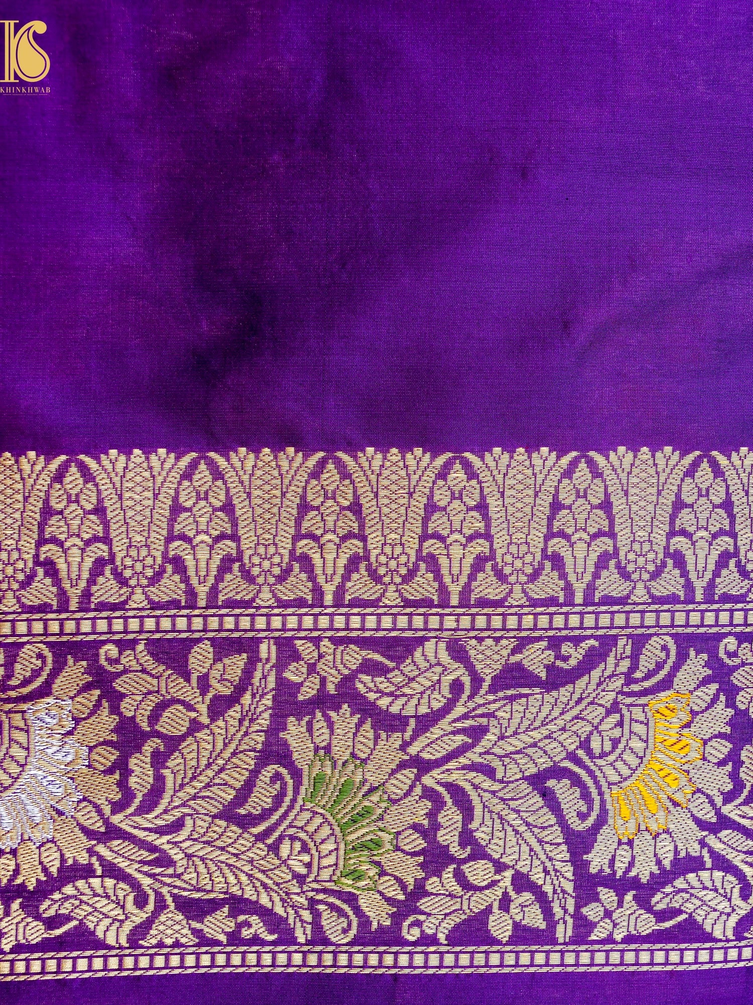 Banarasi Katan Silk Handwoven Kadwa Jaal Saree