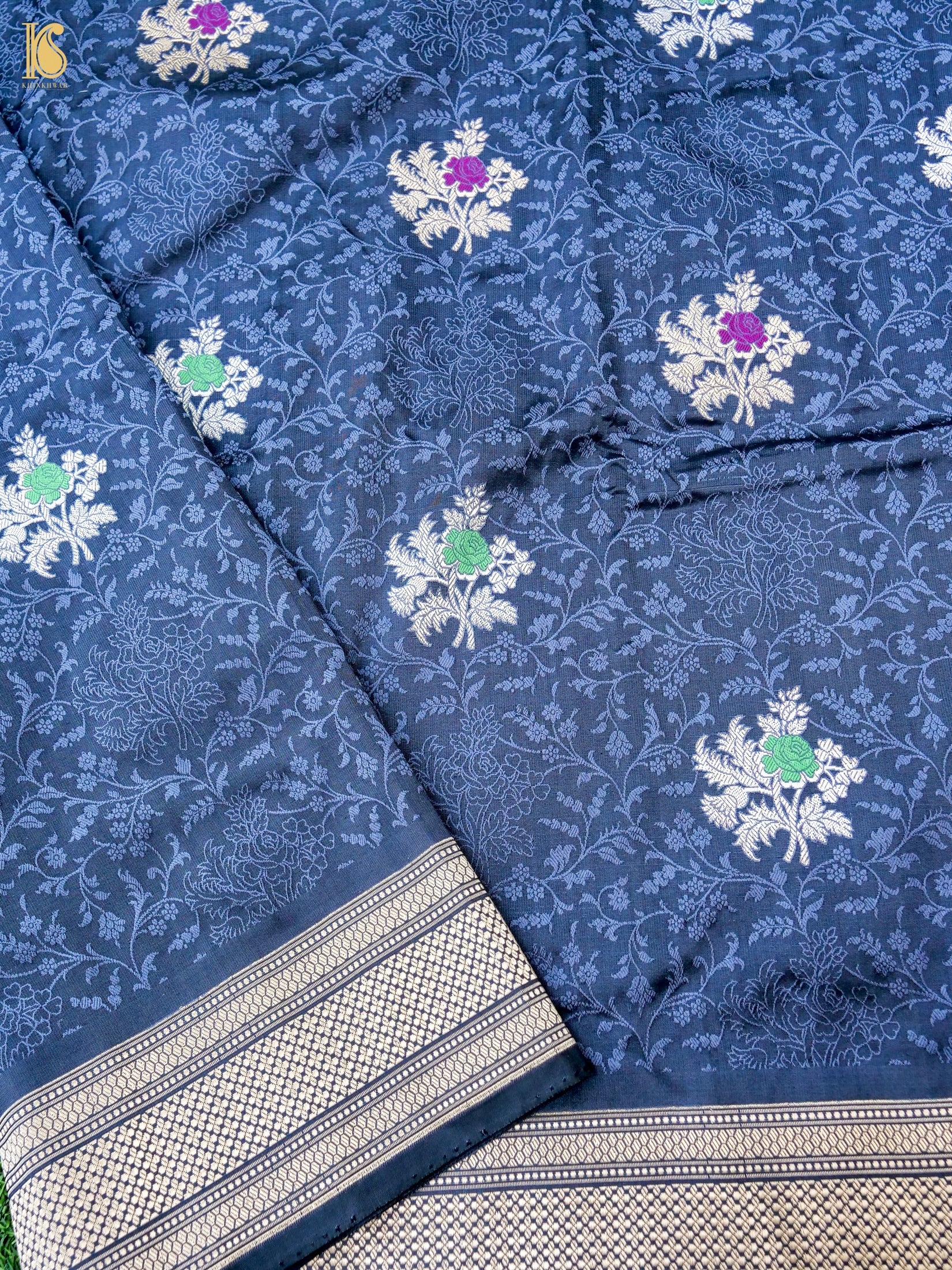 Handloom Banarasi Katan Silk Kadwa Tanchoi Saree