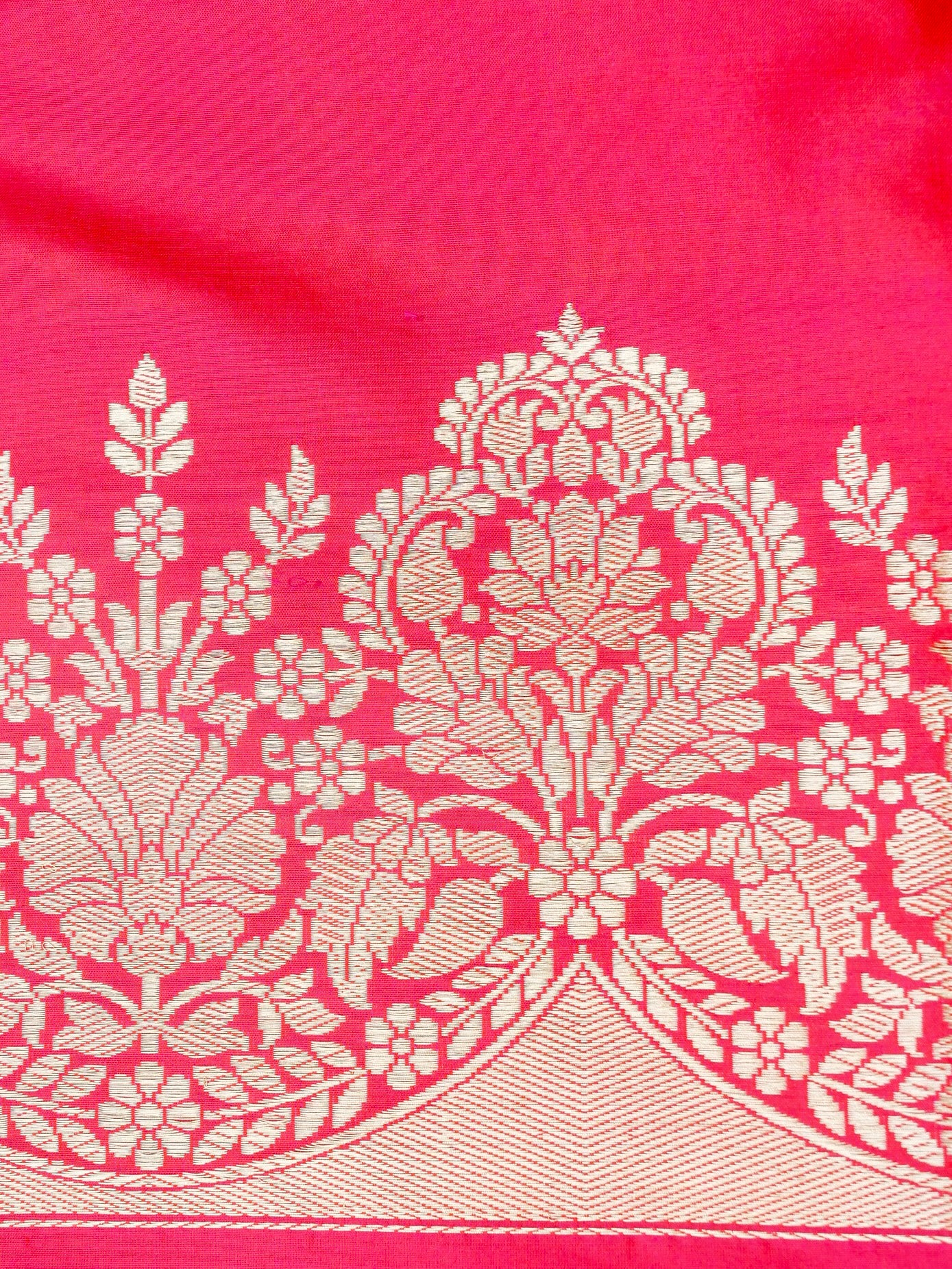 Banarasi Katan Silk Handwoven Kadwa Jaal Saree