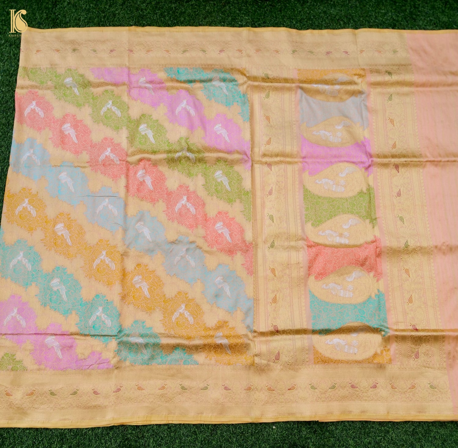Handloom Banarasi Katan Silk Resham Rangkat Saree