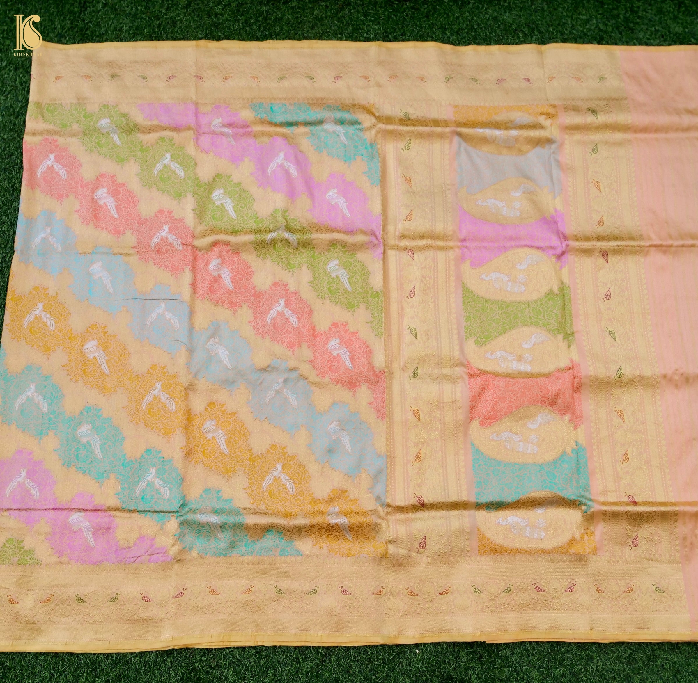 Handloom Banarasi Katan Silk Resham Rangkat Saree