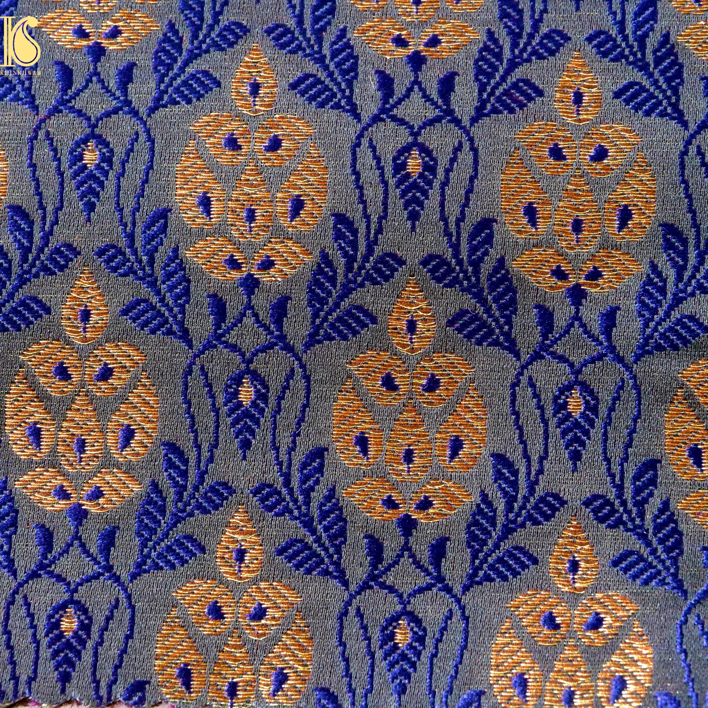 Banarasi Semi Silk Fabric Jacquard Weaving