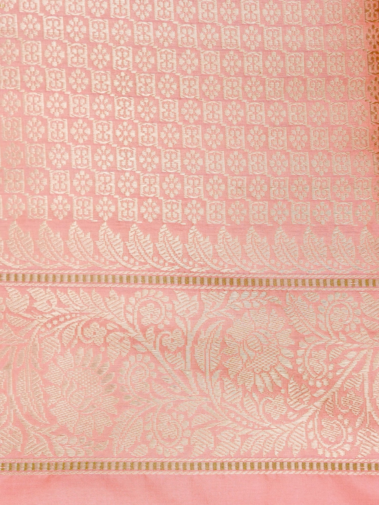 Banarasi Katan Silk Handwoven Kadwa Jaal Saree