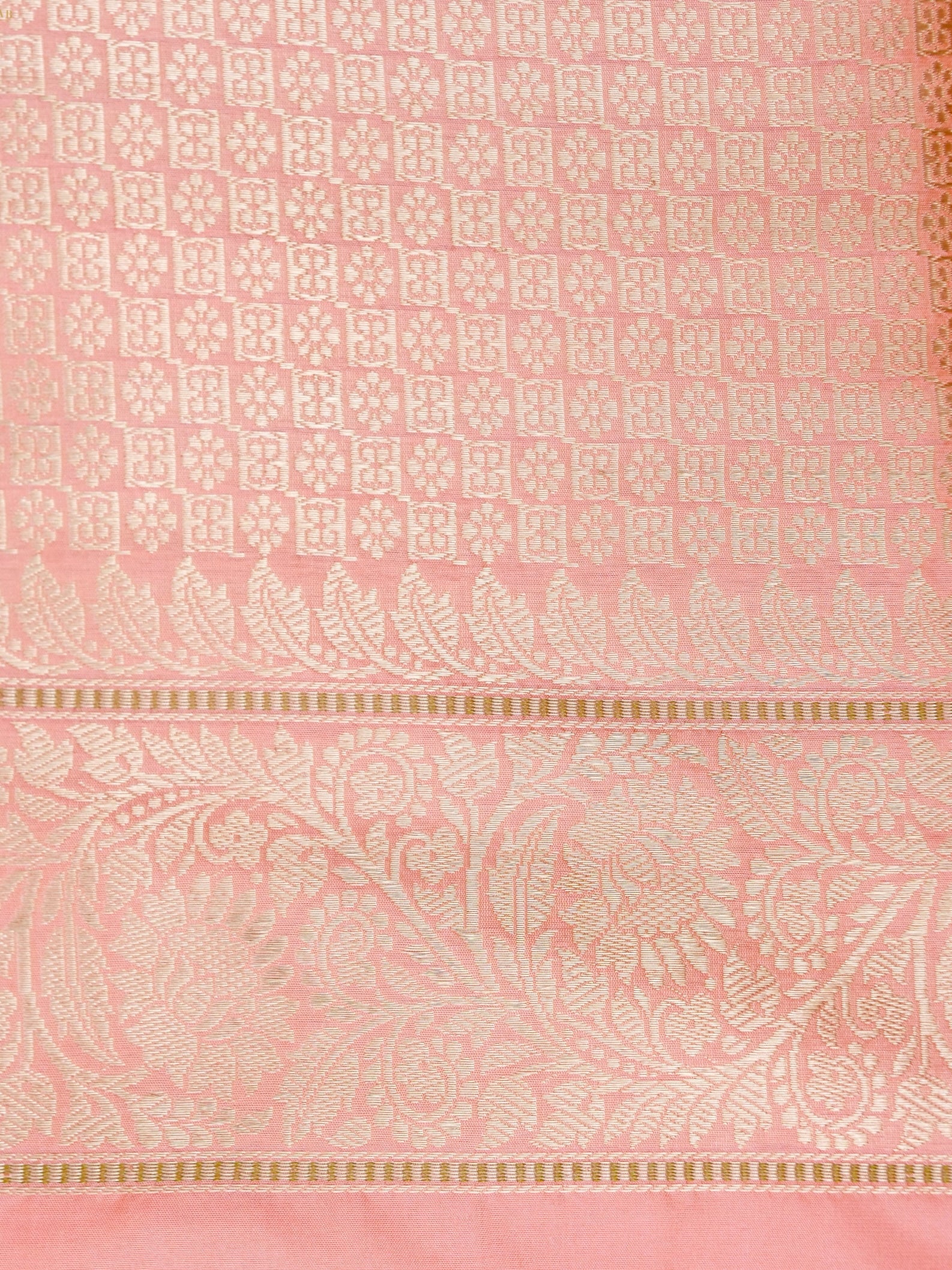 Banarasi Katan Silk Handwoven Kadwa Jaal Saree