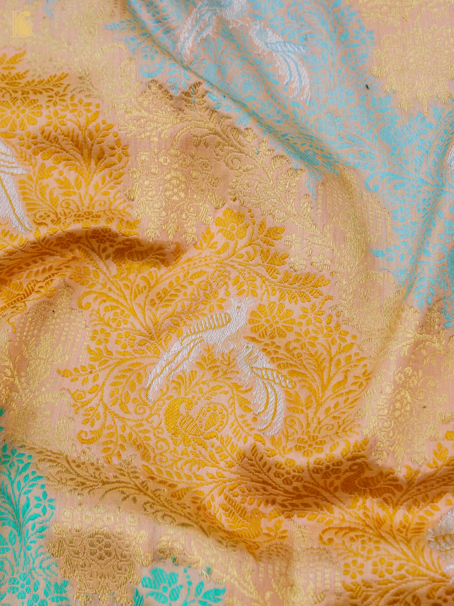 Handloom Banarasi Katan Silk Resham Rangkat Saree