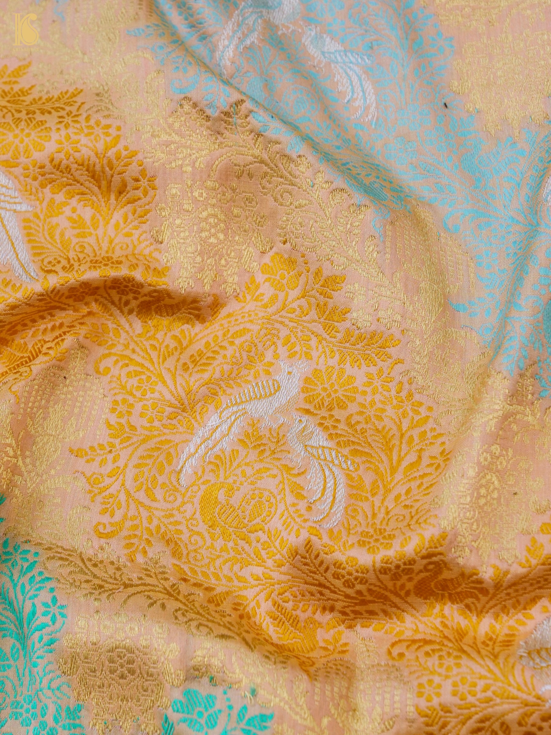 Handloom Banarasi Katan Silk Resham Rangkat Saree