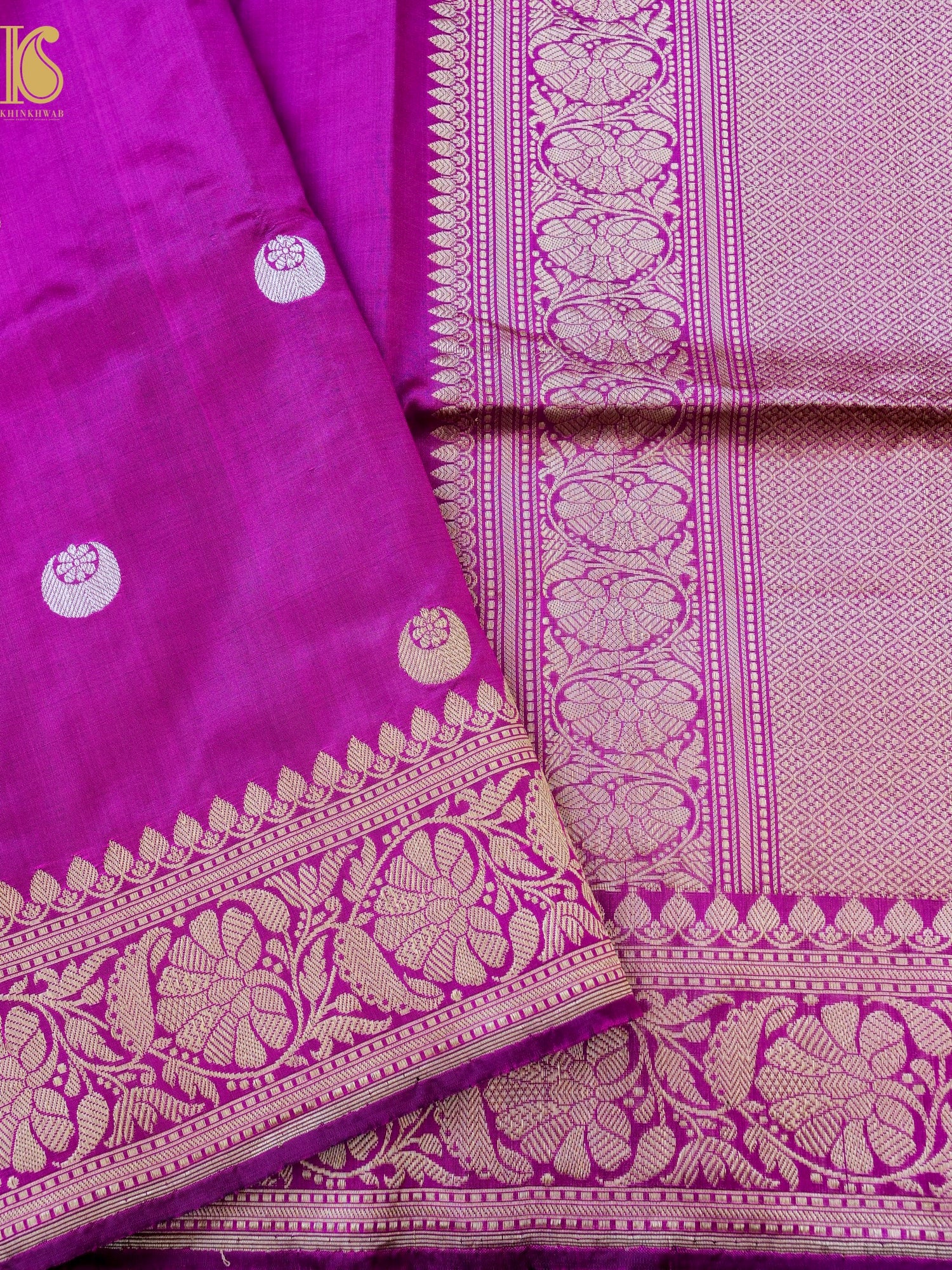 Banarasi Katan Silk Handwoven Chaand Boota Saree