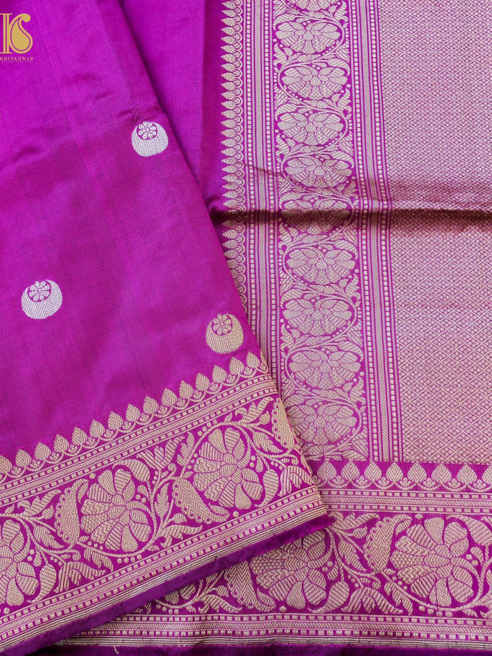 Banarasi Katan Silk Handwoven Chaand Boota Saree